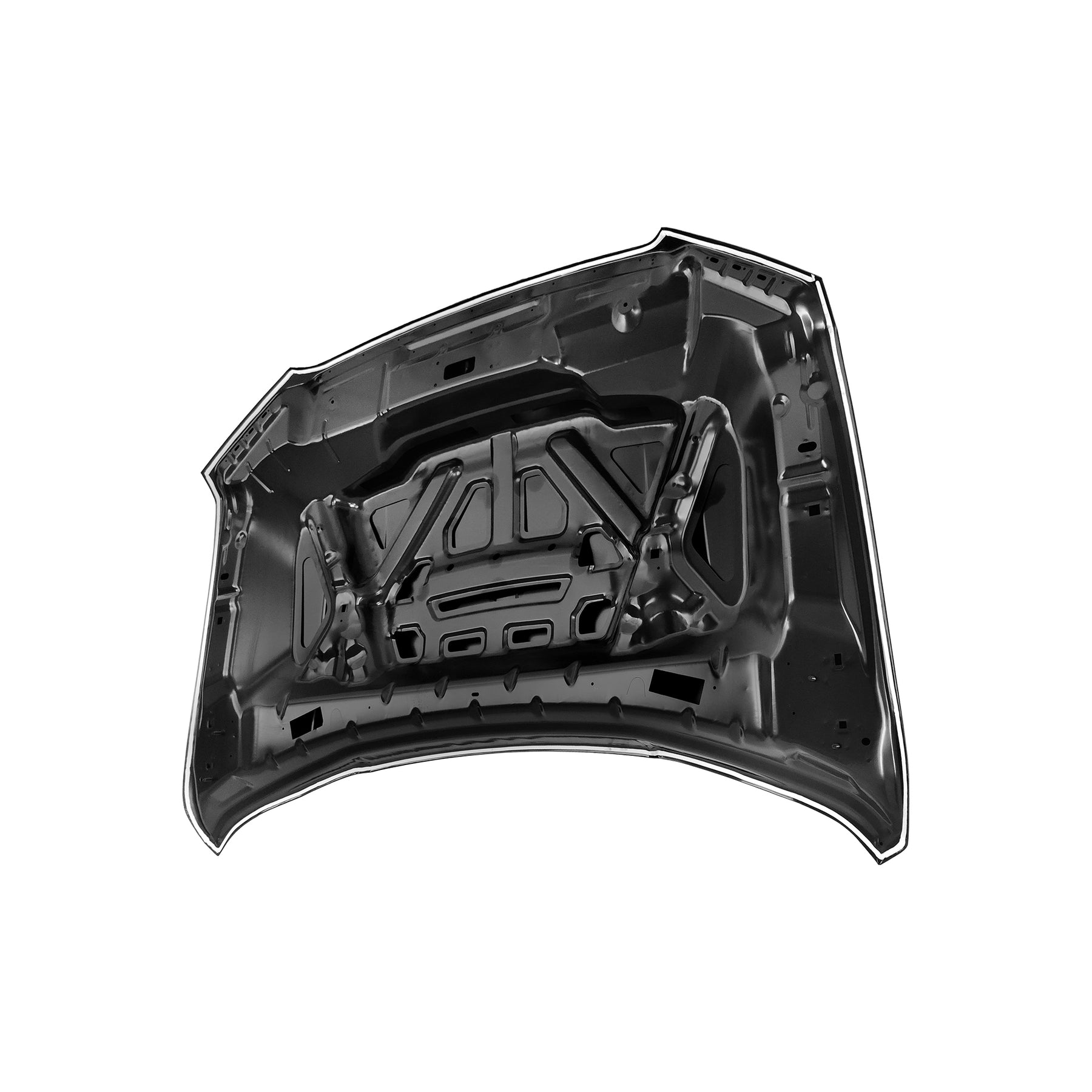 REPLACEMENT HOOD DUAL SCOOP HOOD, FOR FORD F150 RAPTOR, (STEEL)