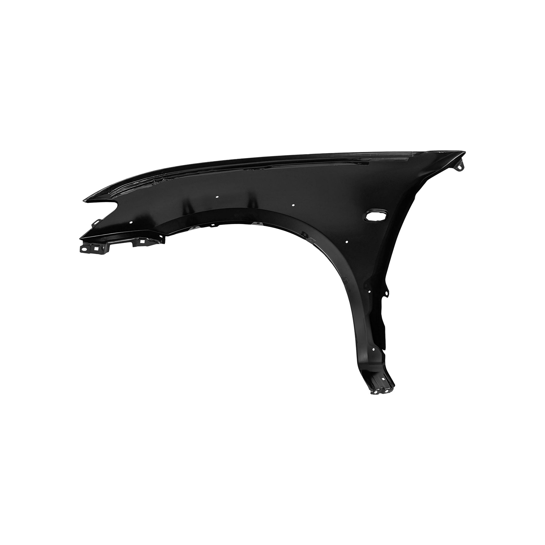 REPLACEMENT FRONT FENDER RH WITH SIDE LAMP HOLE WITH WHEEL HOLE, FOR MITSUBISHI L200(SPORTERO), 5220A819, (STEEL)