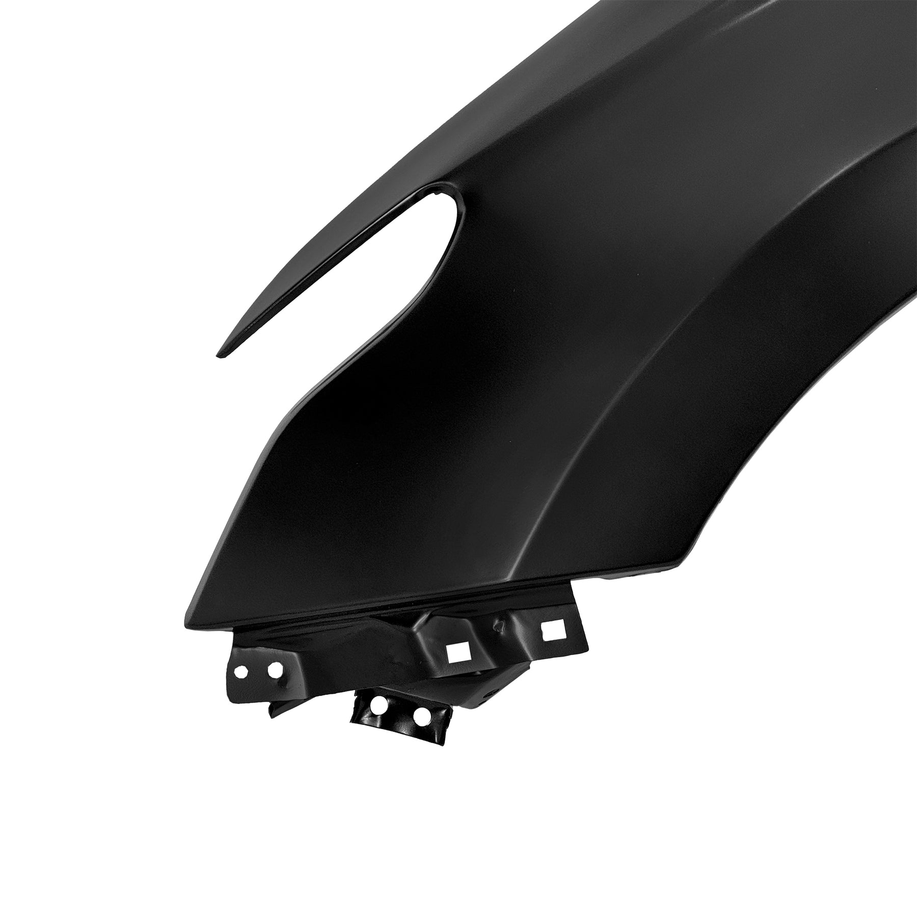 REPLACEMENT FRONT FENDER LH WITH SIDE LAMP HOLE, 2015-, FOR MITSUBISHI L200, (STEEL)