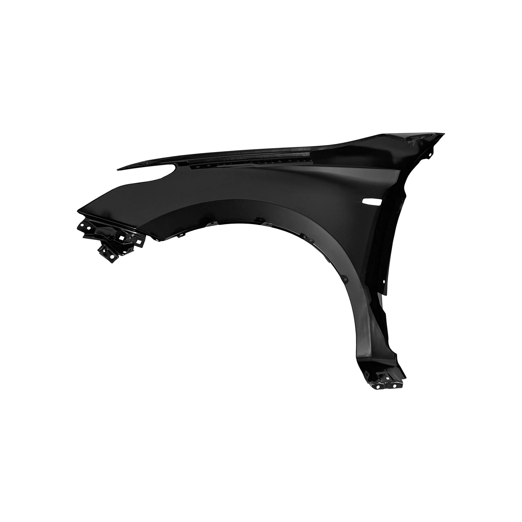REPLACEMENT FRONT FENDER RH WITH SIDE LAMP HOLE, 2015-, FOR MITSUBISHI L200, (STEEL)