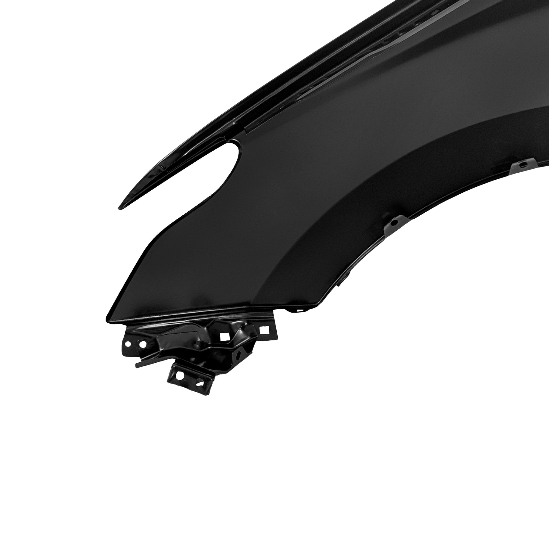 REPLACEMENT FRONT FENDER RH WITH SIDE LAMP HOLE, 2015-, FOR MITSUBISHI L200, (STEEL)