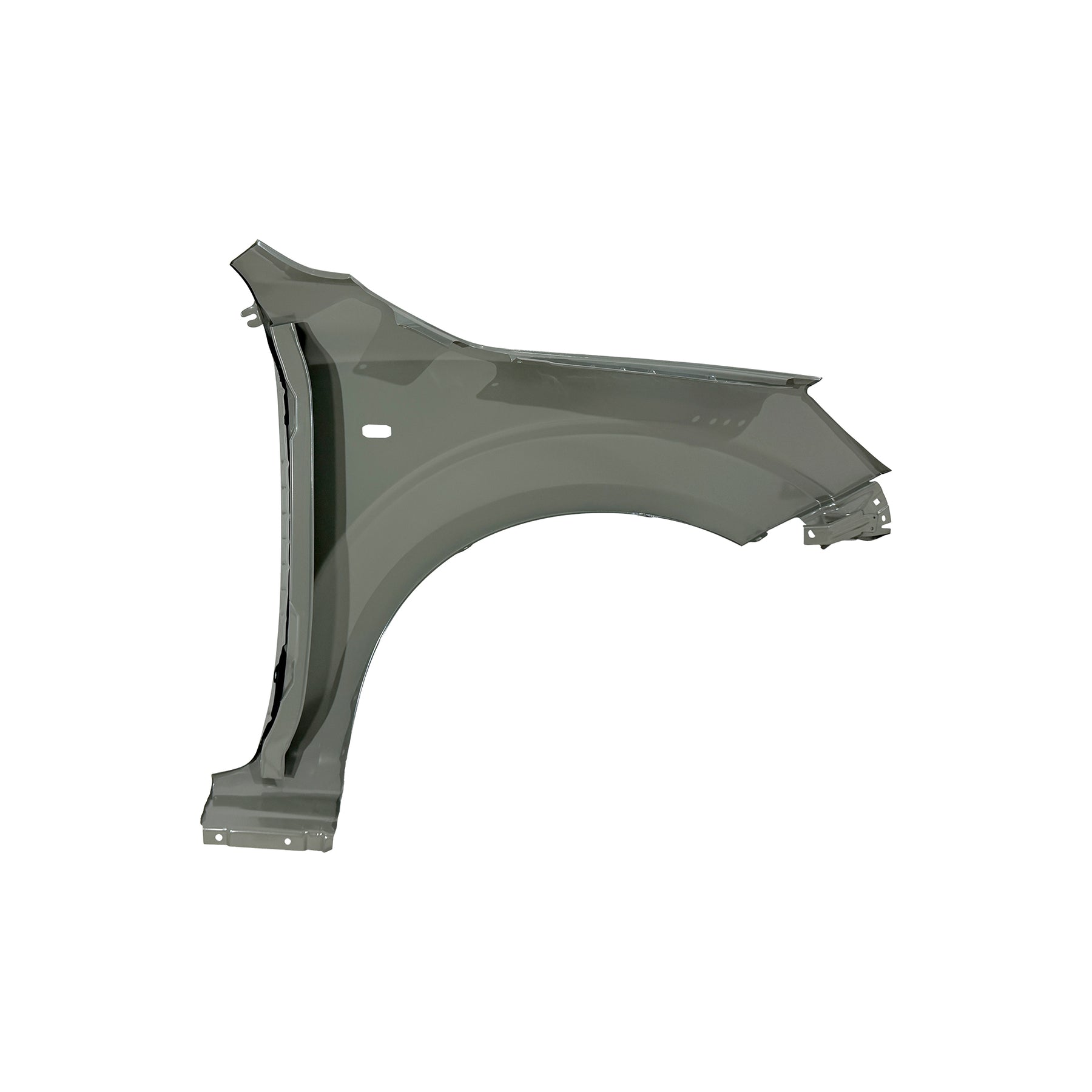 REPLACEMENT FRONT FENDER LH WITH HOLES 4*4, 2017, FOR NISSAN NP300, (STEEL)