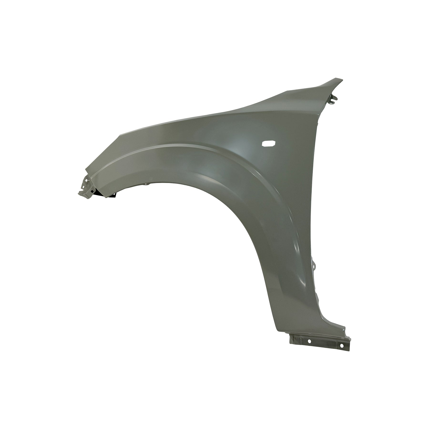 REPLACEMENT FRONT FENDER LH WITH HOLES 4*4, 2017, FOR NISSAN NP300, (STEEL)