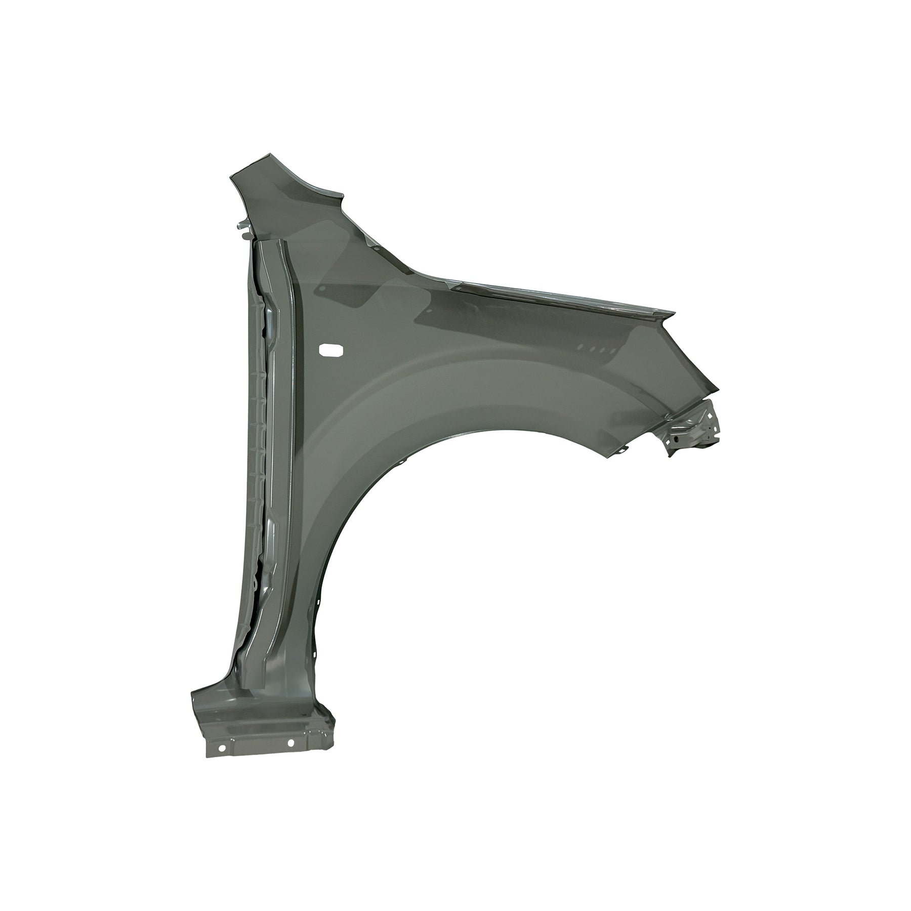 REPLACEMENT FRONT FENDER LH WITH HOLES 4*4, 2017, FOR NISSAN NP300, (STEEL)
