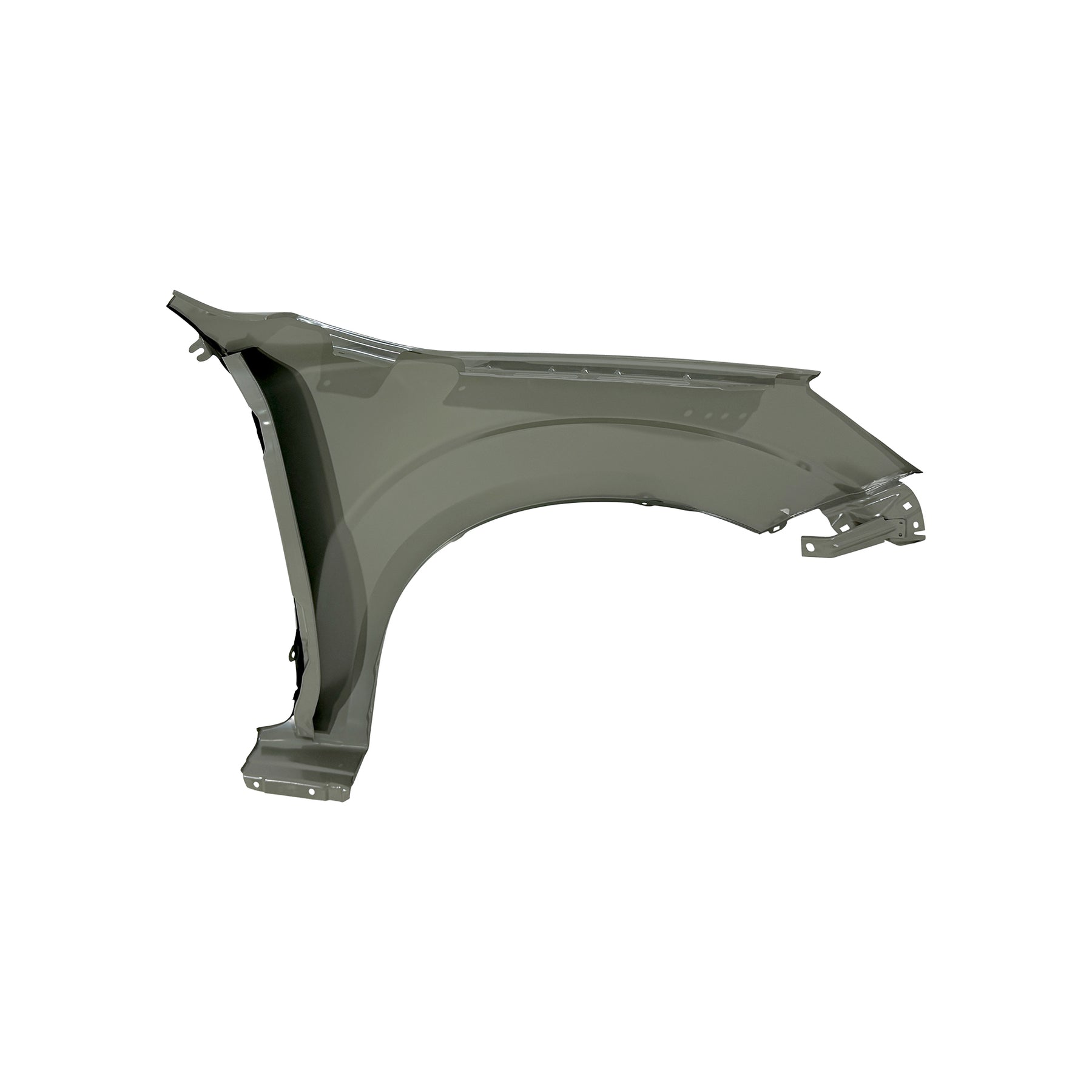 REPLACEMENT FRONT FENDER LH WITHOUT HOLES 4*4, 2017, FOR NISSAN NP300, (STEEL)