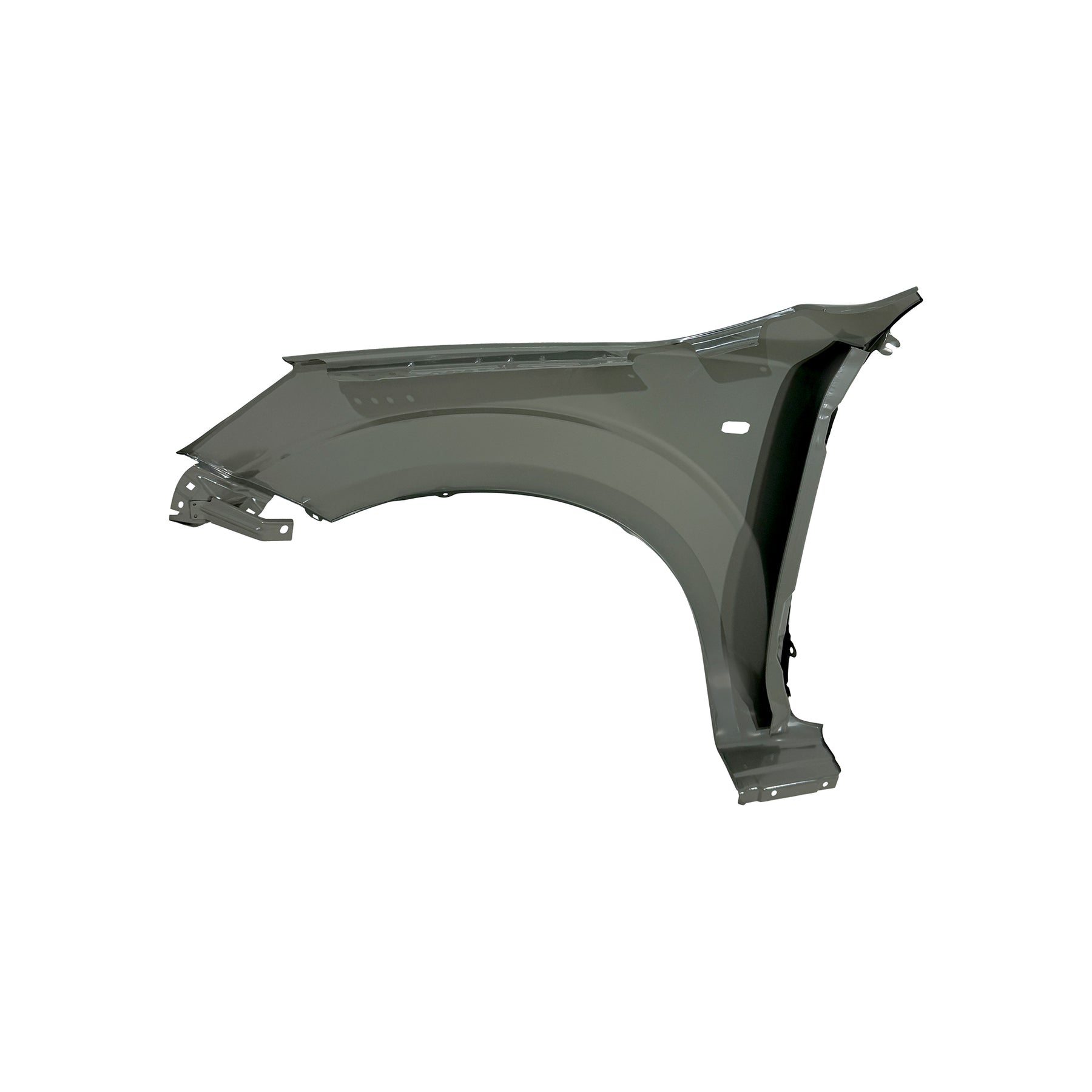 REPLACEMENT FRONT FENDER RH WITH HOLES 4*4, 2017, FOR NISSAN NP300, (STEEL)