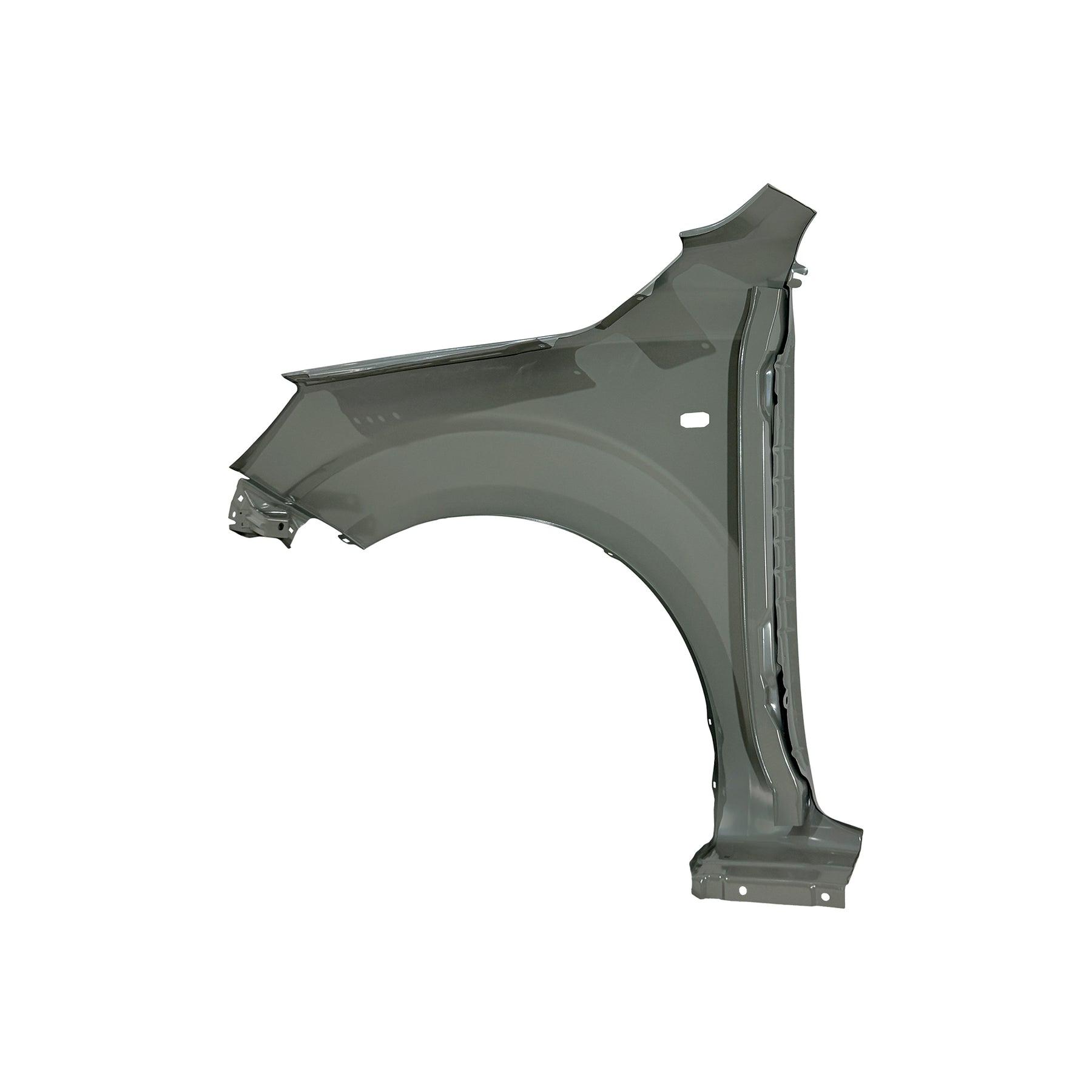 REPLACEMENT FRONT FENDER RH WITH HOLES 4*4, 2017, FOR NISSAN NP300, (STEEL)