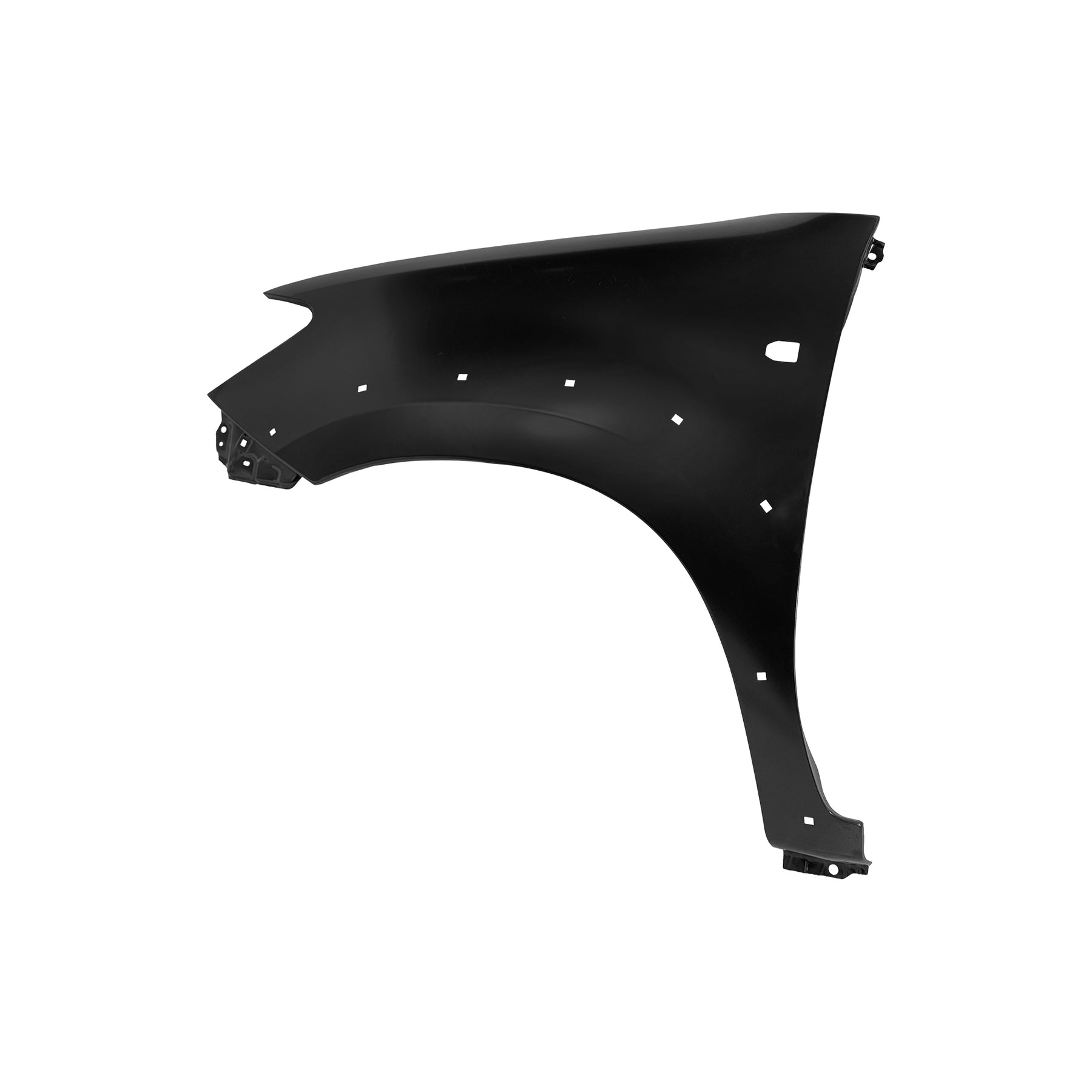 REPLACEMENT FRONT FENDER WITH SIDE LAMP HOLE WITH SKIRT HOLE LH, FOR TOYOTA HILUX VIGO(SINGLE CABIN), (STEEL)