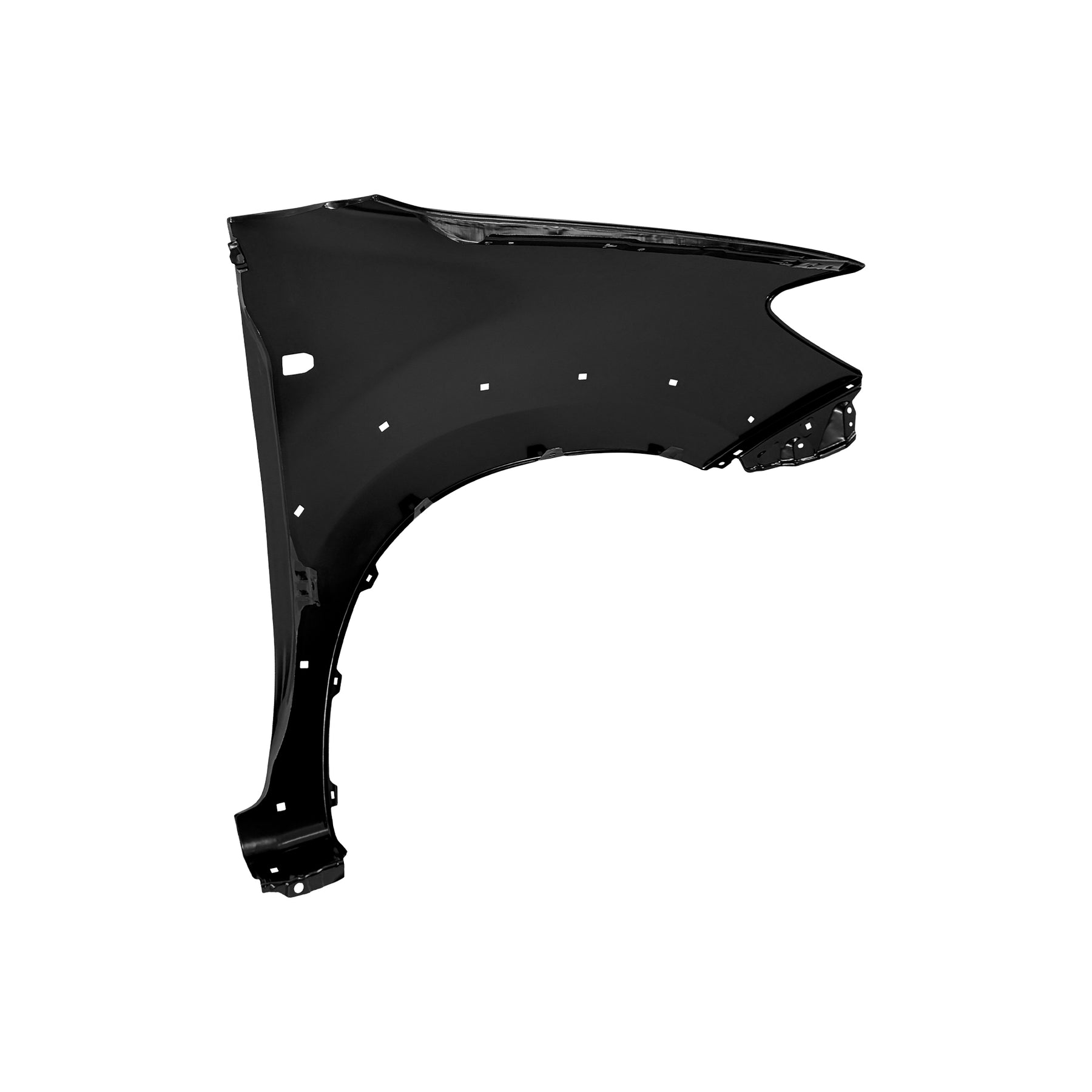 REPLACEMENT FRONT FENDER WITH SIDE LAMP HOLE WITH SKIRT HOLE LH, FOR TOYOTA HILUX VIGO(SINGLE CABIN), (STEEL)