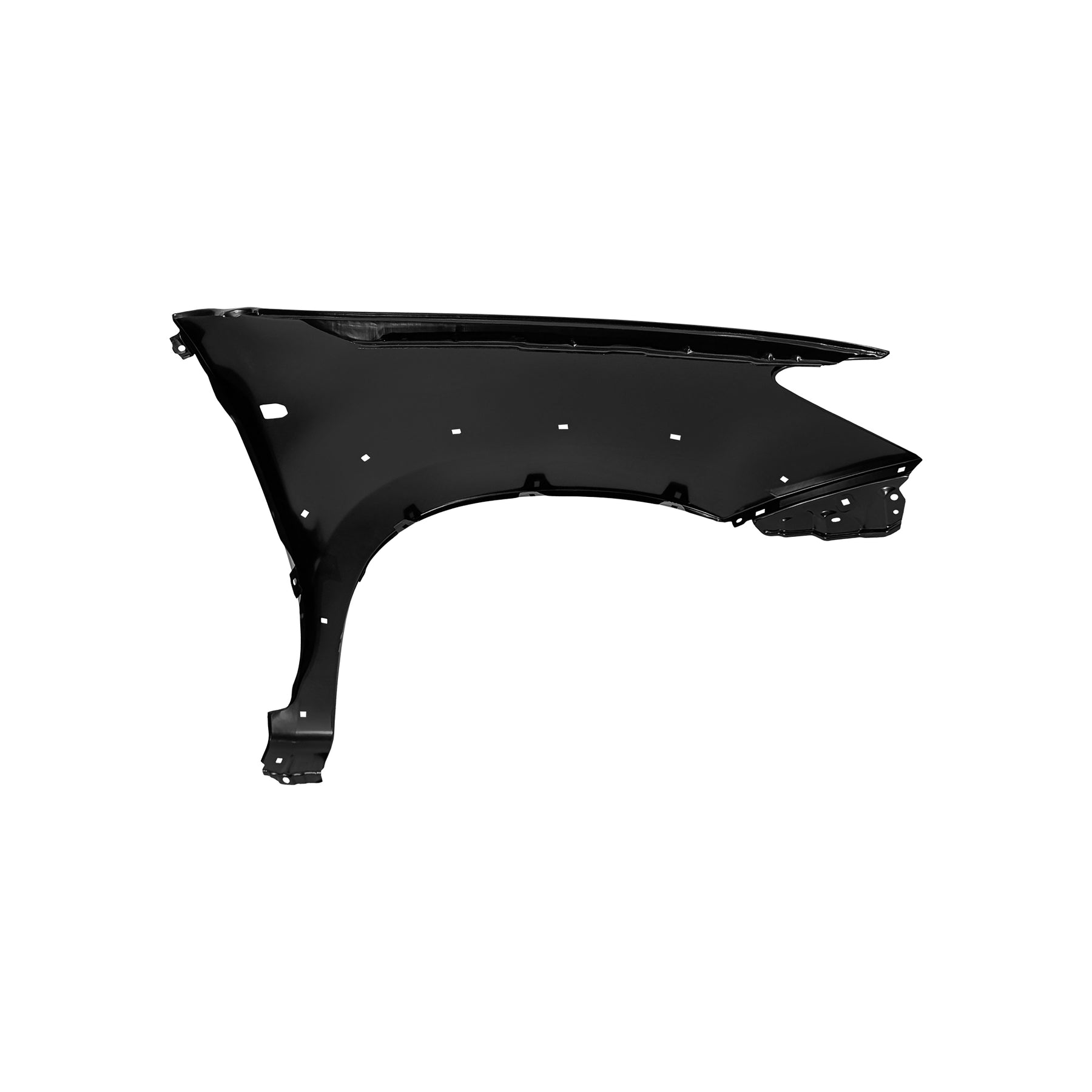 REPLACEMENT FRONT FENDER WITH SIDE LAMP HOLE WITH SKIRT HOLE LH, FOR TOYOTA HILUX VIGO(SINGLE CABIN), (STEEL)