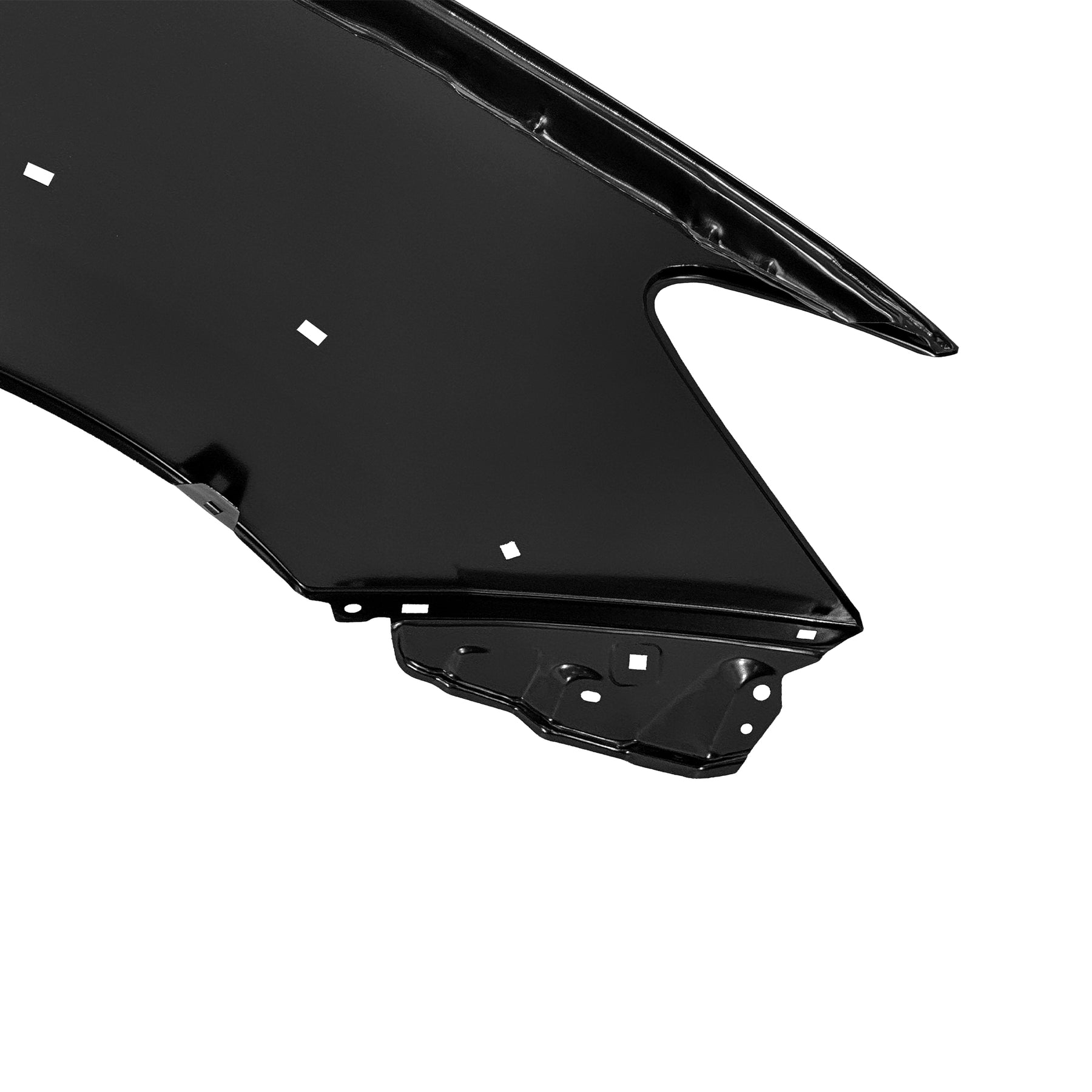 REPLACEMENT FRONT FENDER WITH SIDE LAMP HOLE WITH SKIRT HOLE LH, FOR TOYOTA HILUX VIGO(SINGLE CABIN), (STEEL)