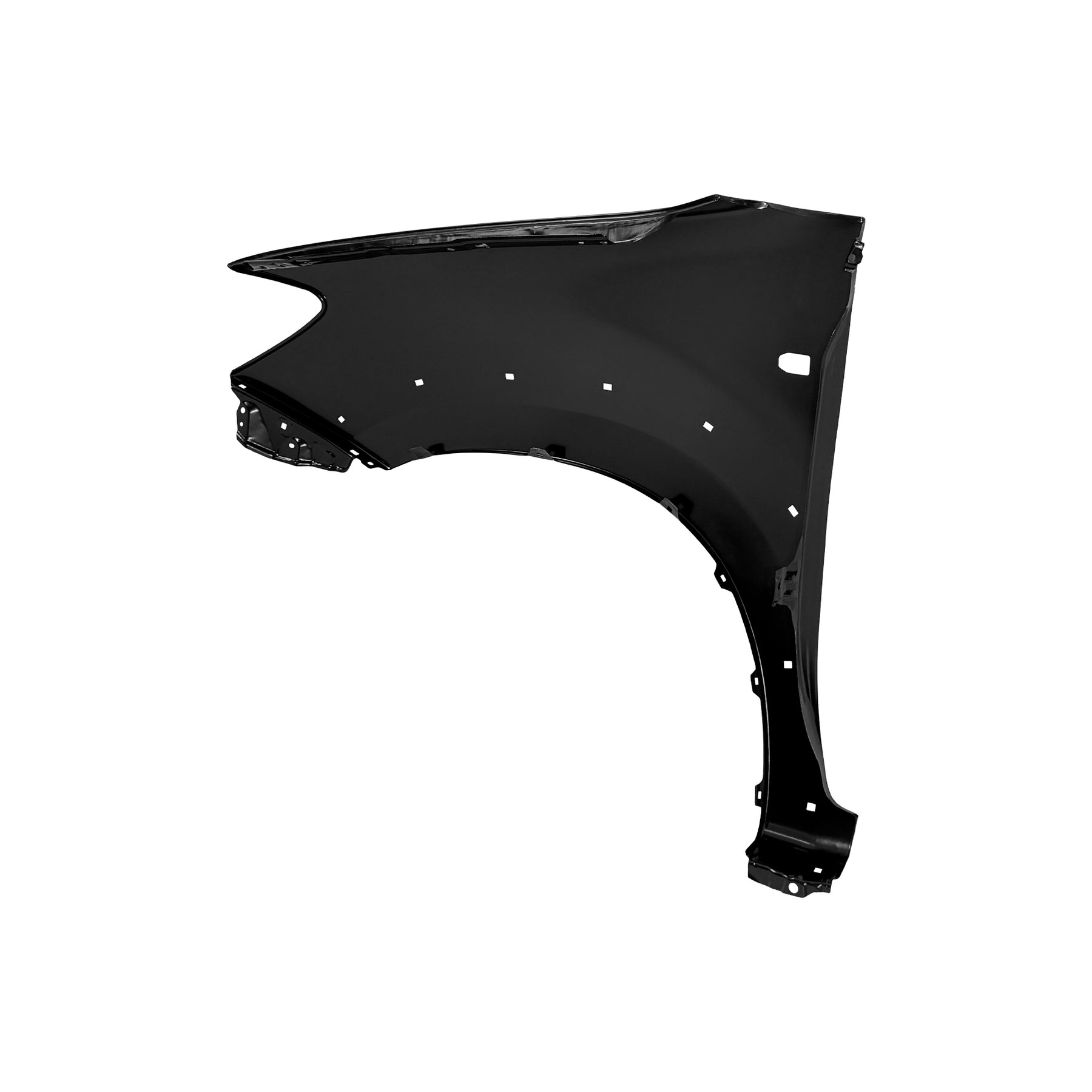 REPLACEMENT FRONT FENDER WITH SIDE LAMP HOLE WITH SKIRT HOLE RH, FOR TOYOTA HILUX VIGO(SINGLE CABIN), (STEEL)