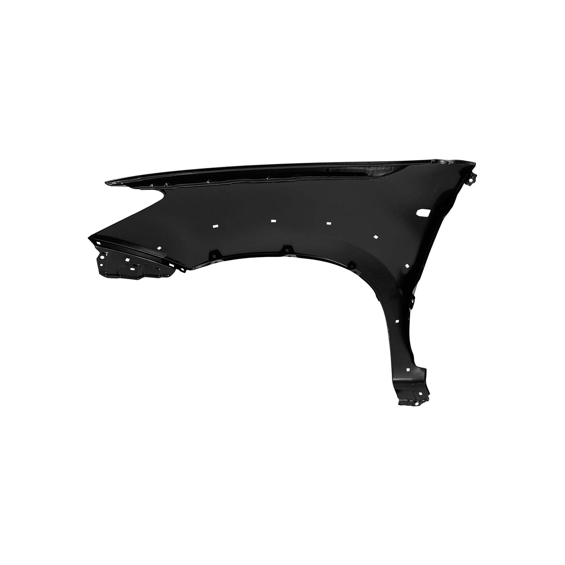 REPLACEMENT FRONT FENDER WITH SIDE LAMP HOLE WITH SKIRT HOLE RH, FOR TOYOTA HILUX VIGO(SINGLE CABIN), (STEEL)