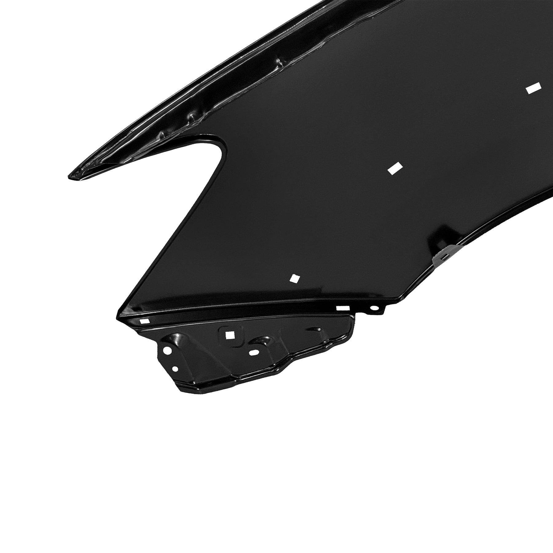 REPLACEMENT FRONT FENDER WITH SIDE LAMP HOLE WITH SKIRT HOLE RH, FOR TOYOTA HILUX VIGO(SINGLE CABIN), (STEEL)