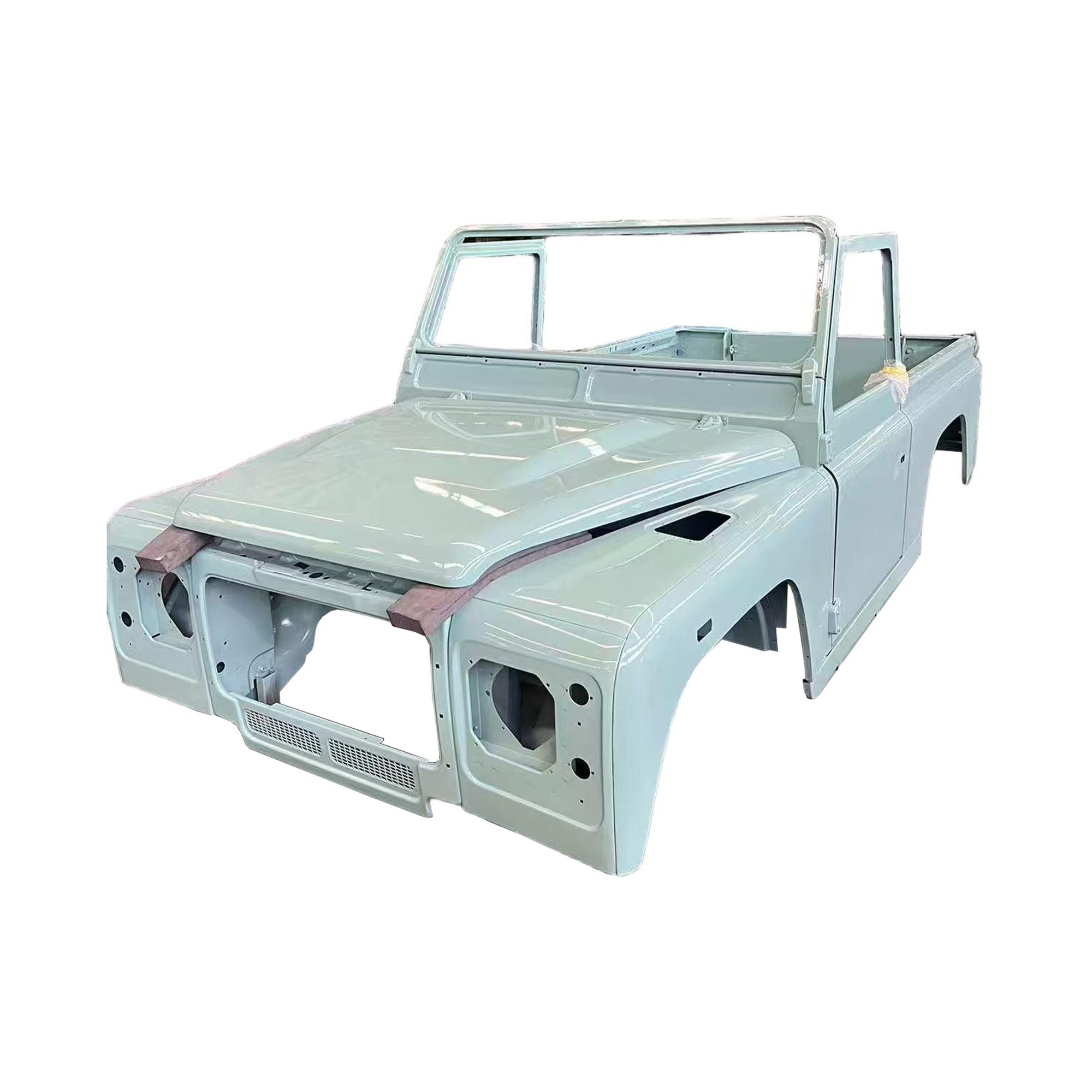 REPLACEMENT COMPLETE CAB WITH DOORS, 1998, FOR LAND ROVER DEFENDER 90 TD4 PICKUP, (ALUM+STEEL) REPLACEMENT COMPLETE CAB WITH DOORS, 1998, FOR LAND ROVER DEFENDER 90 TD4 PICKUP, (ALUM+STEEL)