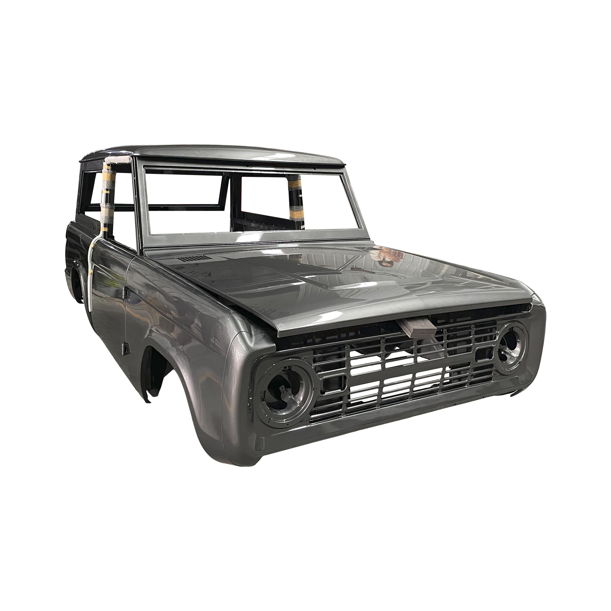 REPLACEMENT COMPLETE CAB WITH DOORS, WITH CUSTOM PAINT,1966-1977, FOR FORD BRONCO PRE-ORDER ONLY, (STEEL) REPLACEMENT COMPLETE CAB WITH DOORS, WITH CUSTOM PAINT,1966-1977, FOR FORD BRONCO PRE-ORDER ONLY, (STEEL)