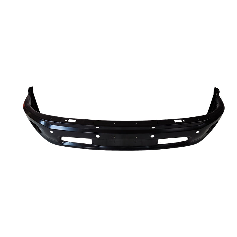 REPLACEMENT FRONT BUMPER, BLACKE-COATED, W/O FOG, W/O SENSOR, 2013-2018, FOR DODGE RAM 1500, 68160855AC, (STEEL)