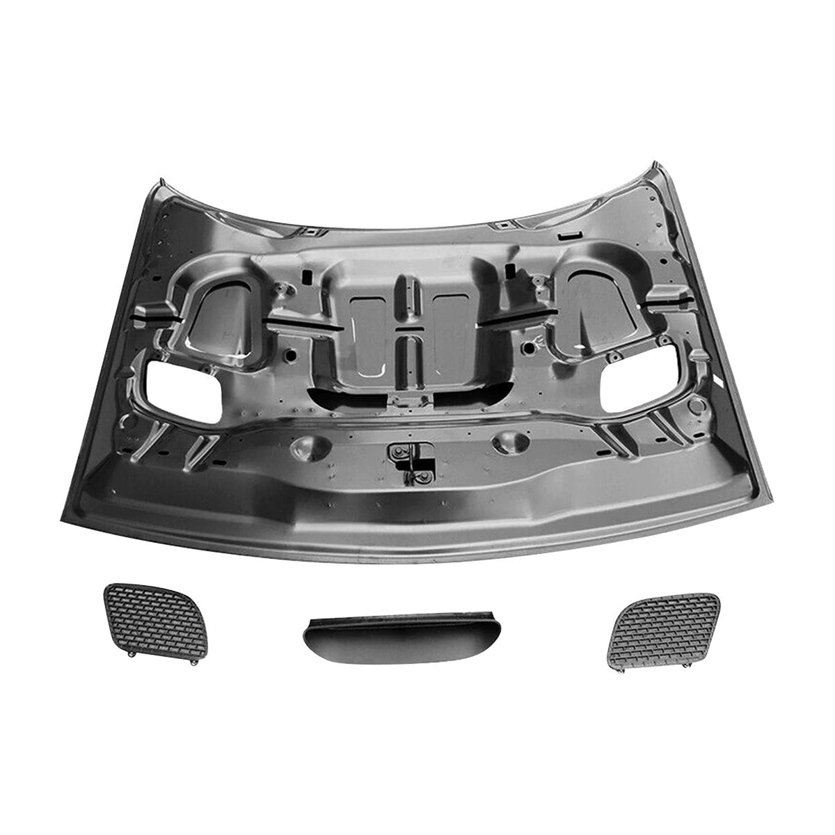 REPLACEMENT HOOD, HELLCAT STYLE, 2015-2022, FOR DODGE CHALLENGER, 68259672AF, (ALUM)