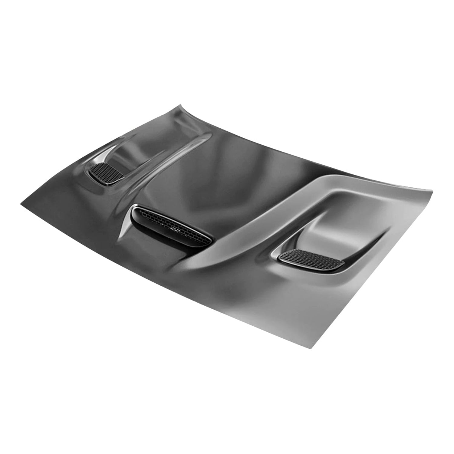 REPLACEMENT HOOD, HELLCAT STYLE, 2015-2022, FOR DODGE CHALLENGER, 68259672AF, (ALUM)