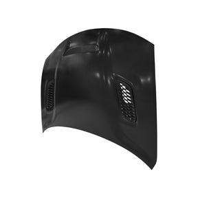 REPLACEMENT HOOD FOR REDEYE, W. 3 SCOOPS, 2021-2023, FOR DODGE CHARGER, 68529909AA, (ALUM)