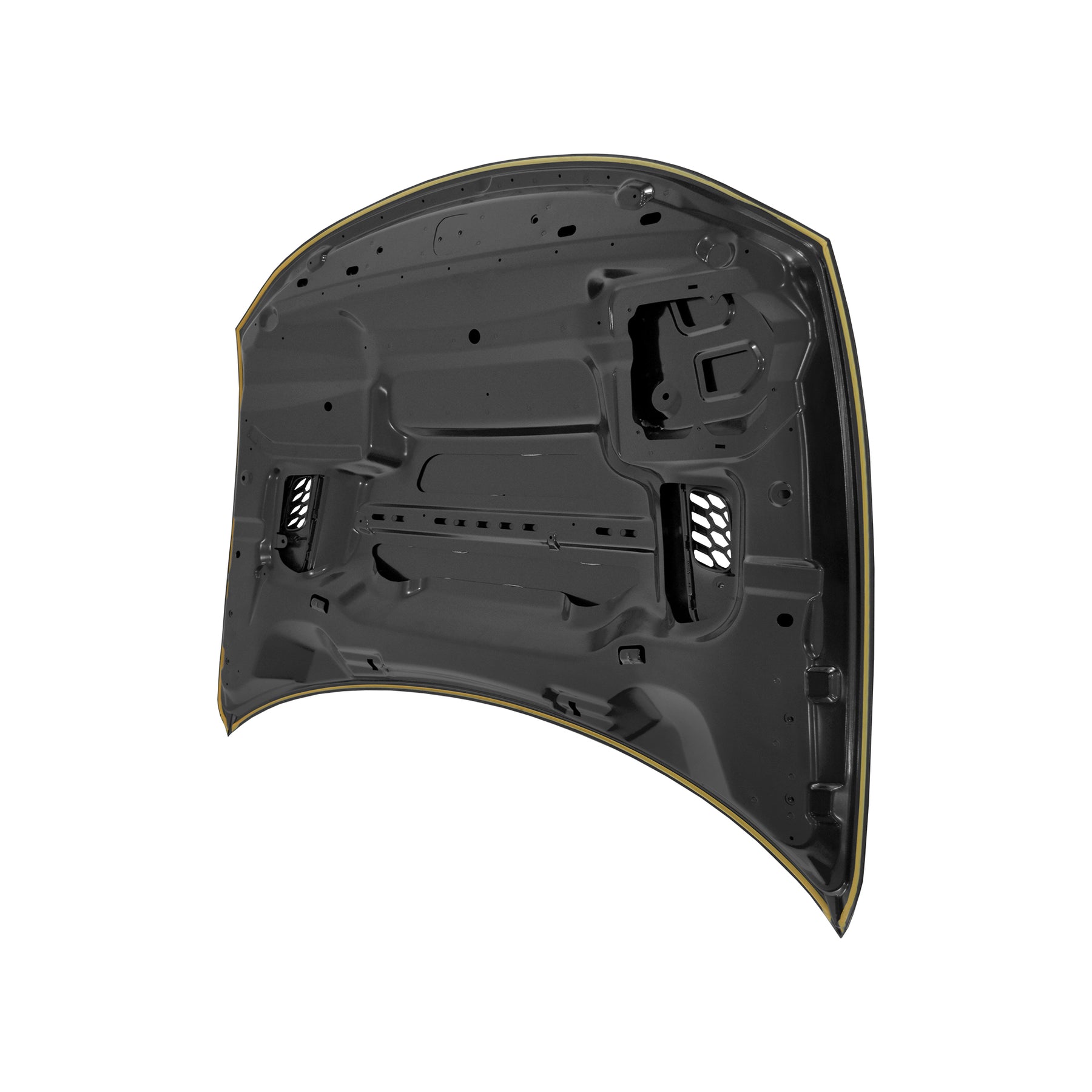 REPLACEMENT HOOD FOR REDEYE, W. 3 SCOOPS, 2021-2023, FOR DODGE CHARGER, 68529909AA, (ALUM)