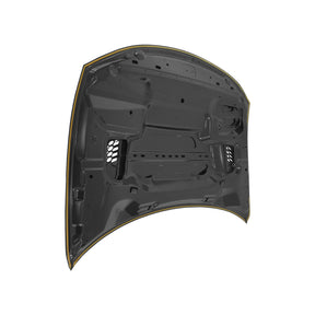REPLACEMENT HOOD FOR REDEYE, W. 3 SCOOPS, 2021-2023, FOR DODGE CHARGER, 68529909AA, (ALUM)