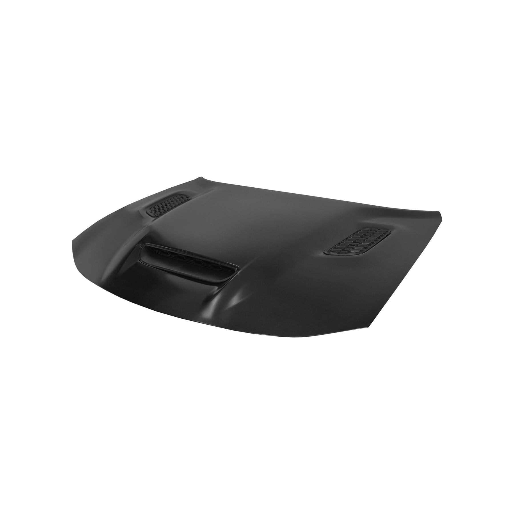 REPLACEMENT HOOD FOR REDEYE, W. 3 SCOOPS, 2021-2023, FOR DODGE CHARGER, 68529909AA, (ALUM)
