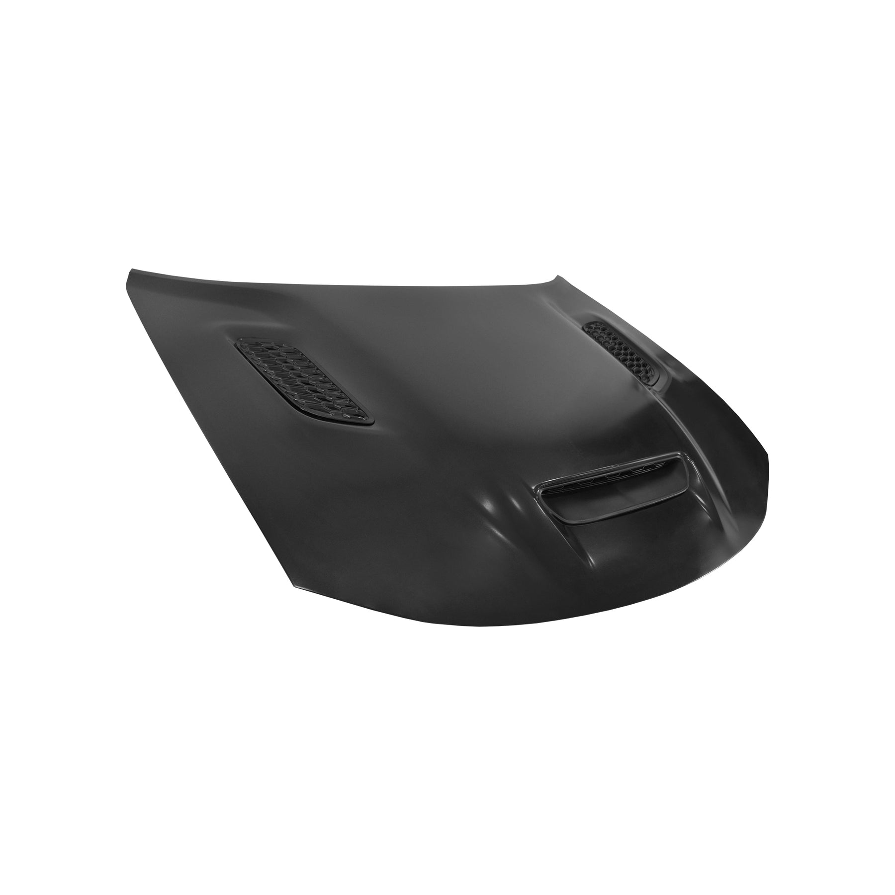 REPLACEMENT HOOD FOR REDEYE, W. 3 SCOOPS, 2021-2023, FOR DODGE CHARGER, 68529909AA, (ALUM)