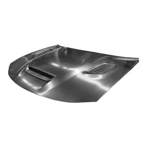 REPLACEMENT HOOD FOR REDEYE, W. 3 SCOOPS, 2015-2023, FOR DODGE CHARGER, 68529909AA, (ALUM)