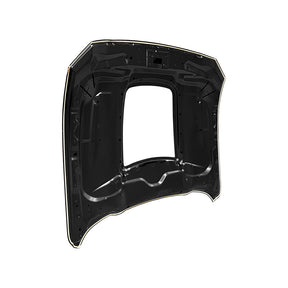 REPLACEMENT HOOD WITH SCOOP, 2018-2021, FOR FORD MUSTANG, GT500 STYLE (ALUM)