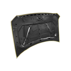 REPLACEMENT HOOD, 2019-2021, FOR GMC SIERRA 1500, 84610676, (ALUM)