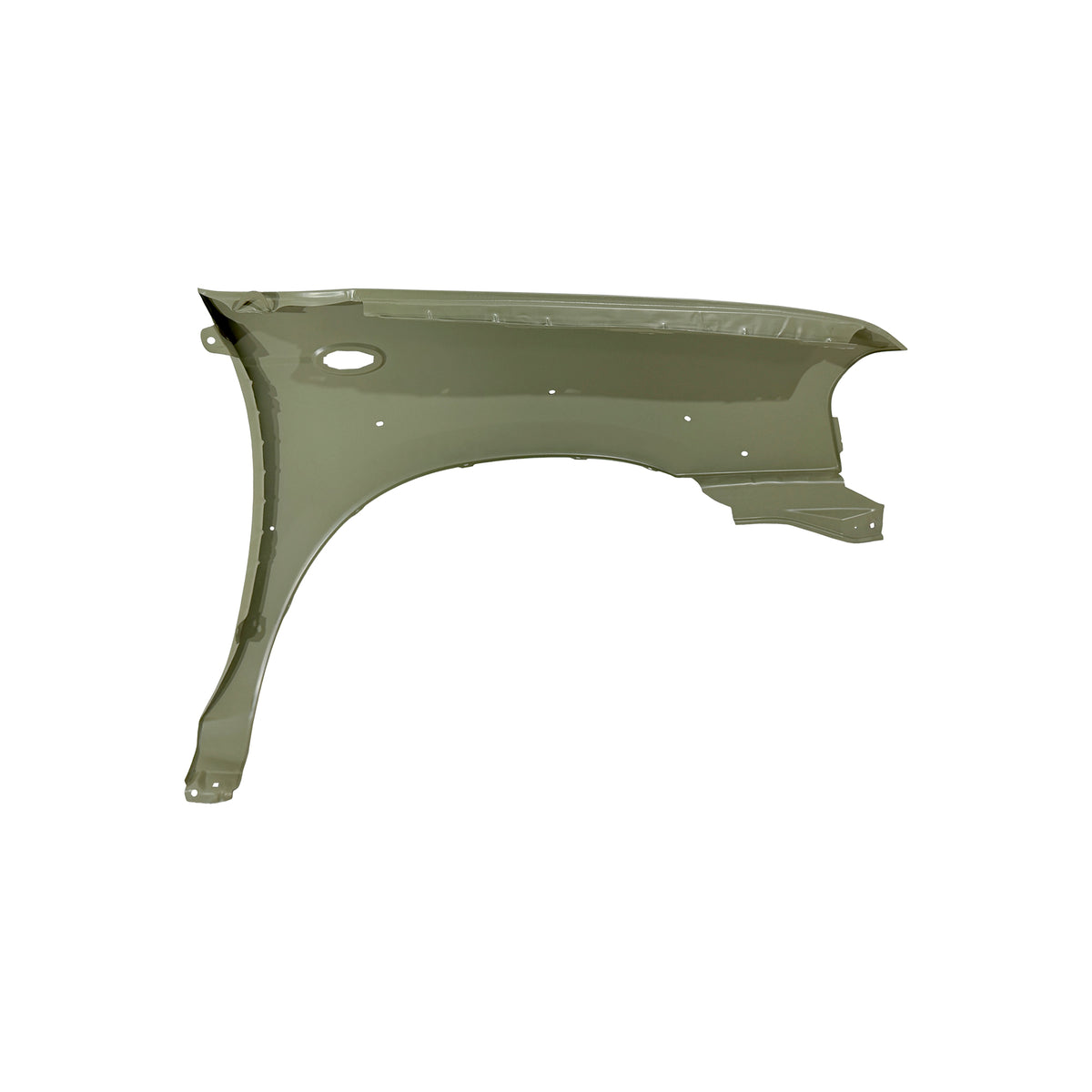 REPLACEMENT FRONT FENDER LH with skirt hole and side lamp hole, FOR NISSAN D23, (STEEL)