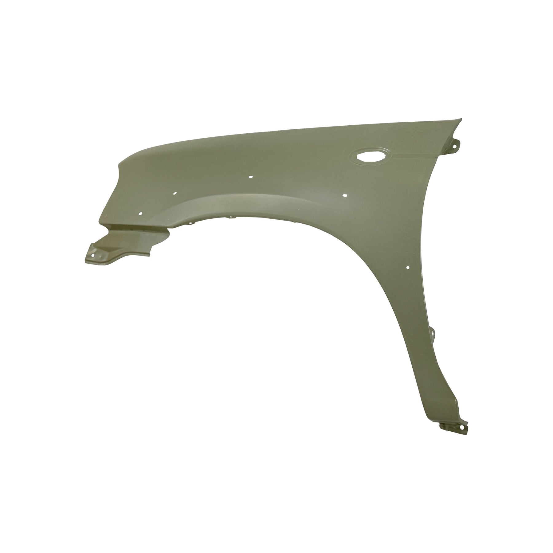REPLACEMENT FRONT FENDER LH with skirt hole and side lamp hole, FOR NISSAN D23, (STEEL)