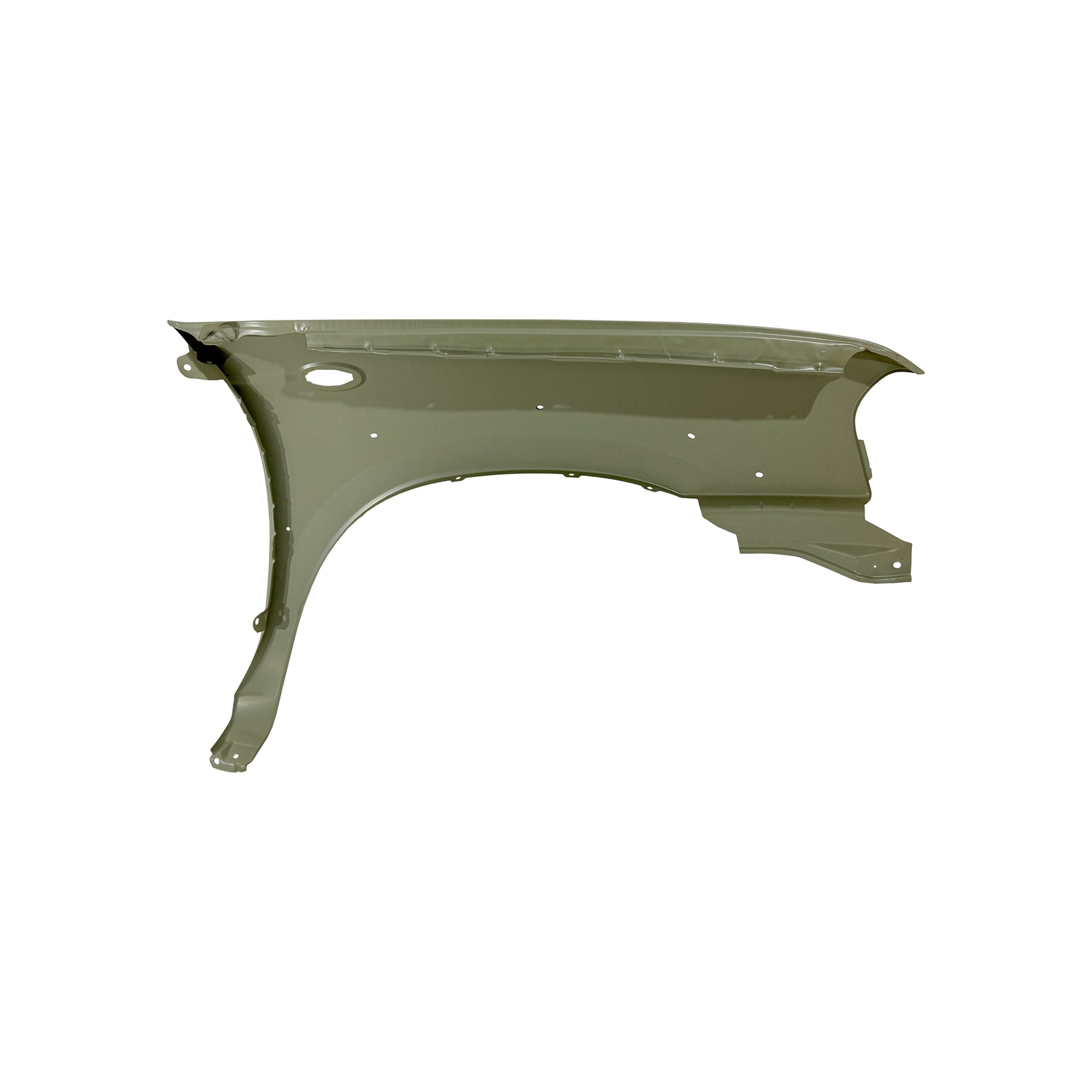 REPLACEMENT FRONT FENDER LH with skirt hole and side lamp hole, FOR NISSAN D23, (STEEL)