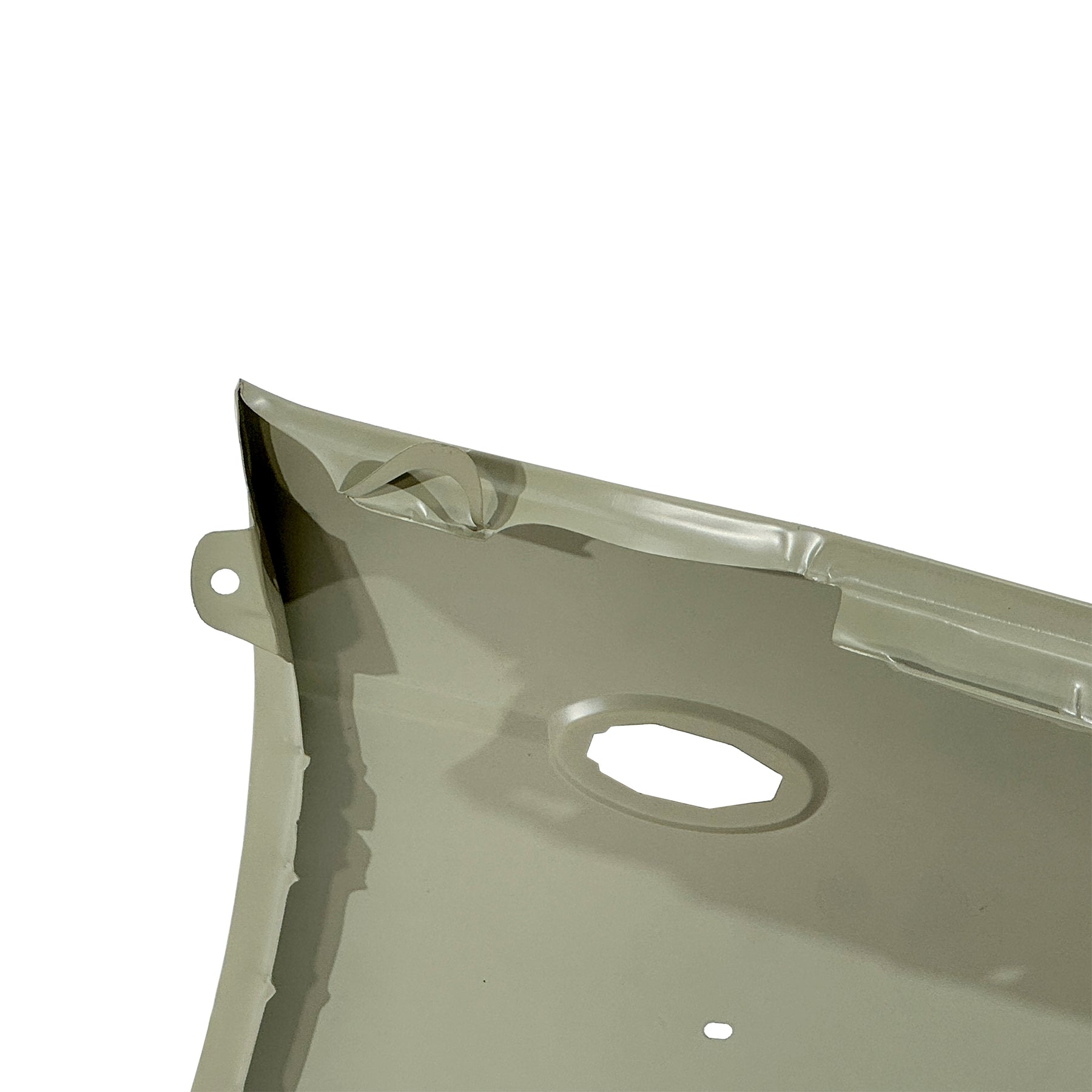REPLACEMENT FRONT FENDER LH with skirt hole and side lamp hole, FOR NISSAN D23, (STEEL)