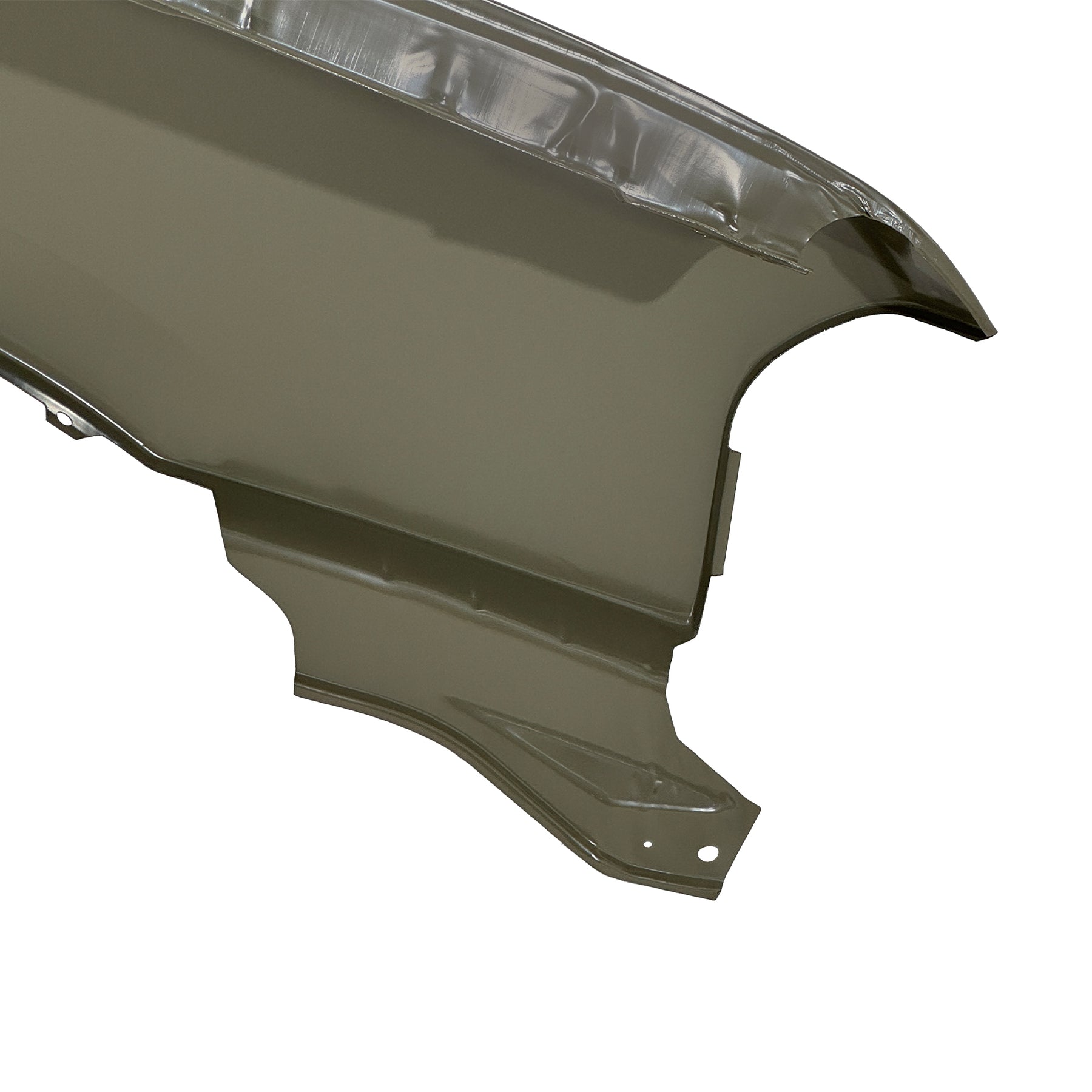REPLACEMENT FRONT FENDER LH WITH SIDE LAMP HOLES WITHOUT WHEEL HOLES, FOR NISSAN D23, (STEEL)