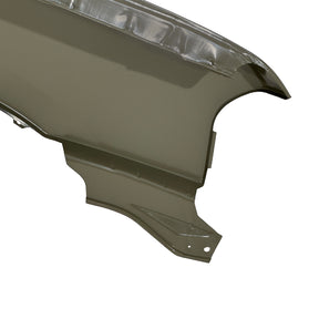 REPLACEMENT FRONT FENDER LH WITH SIDE LAMP HOLES WITHOUT WHEEL HOLES, FOR NISSAN D23, (STEEL)