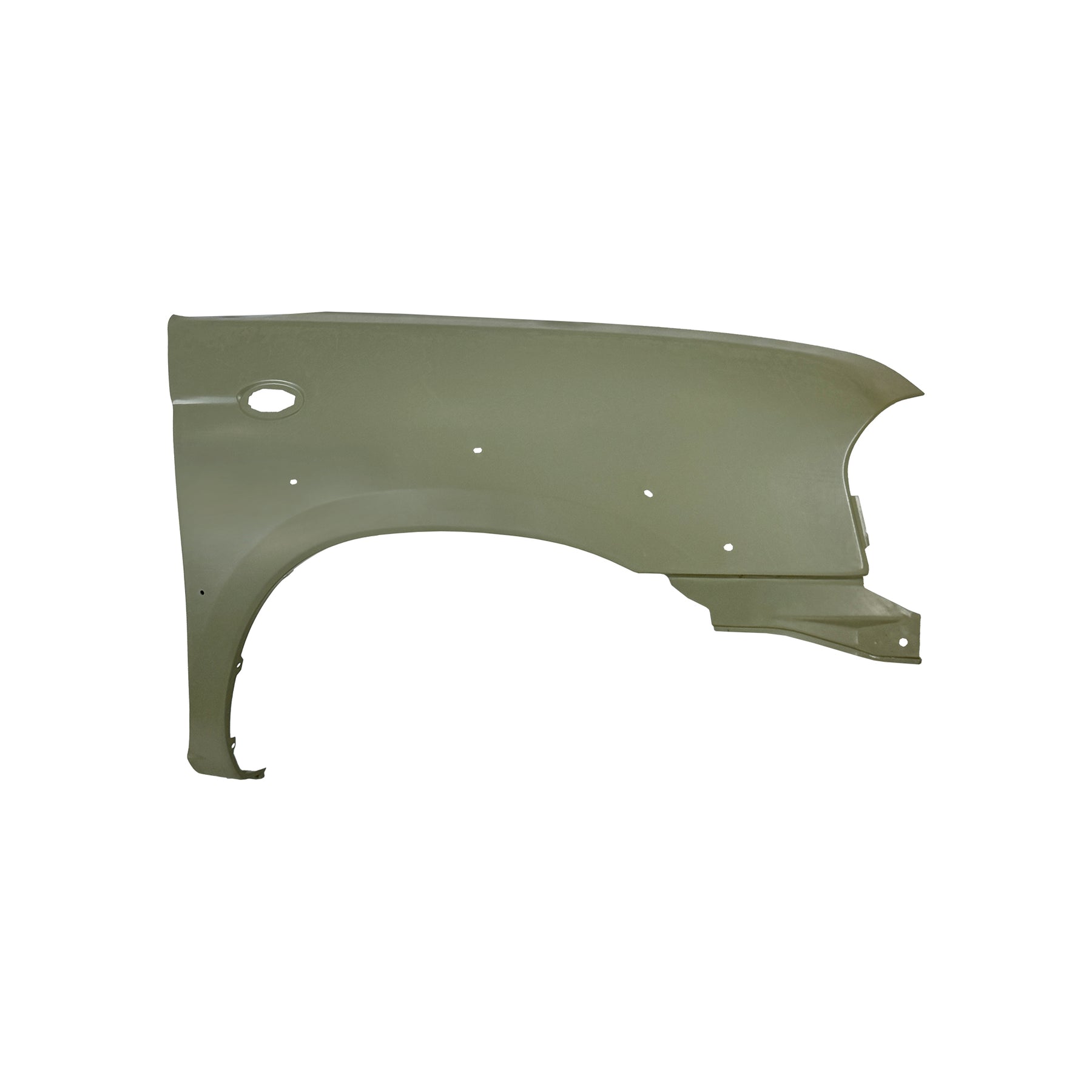REPLACEMENT FRONT FENDER RH with skirt hole and side lamp hole, FOR NISSAN D23, (STEEL)