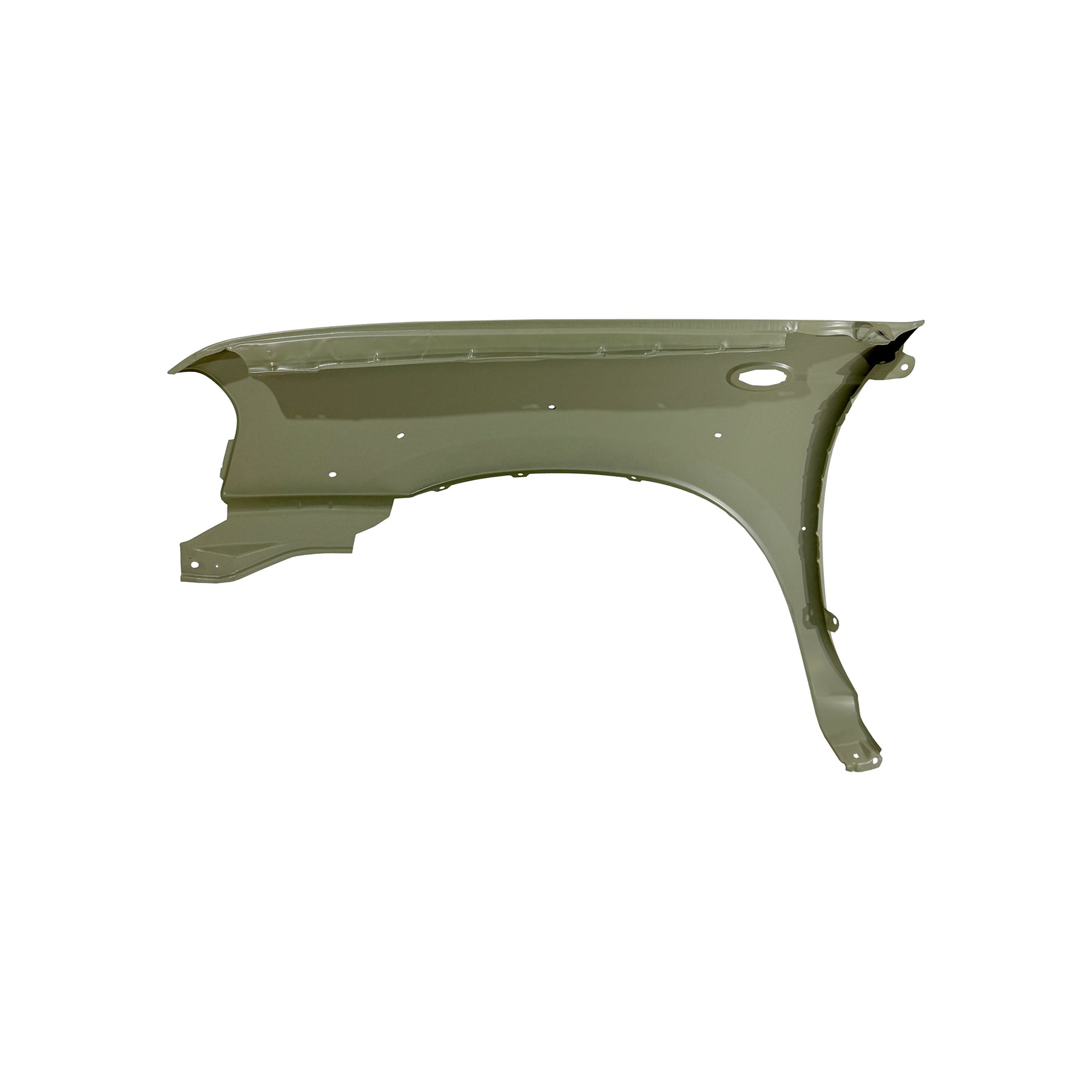 REPLACEMENT FRONT FENDER RH with skirt hole and side lamp hole, FOR NISSAN D23, (STEEL)