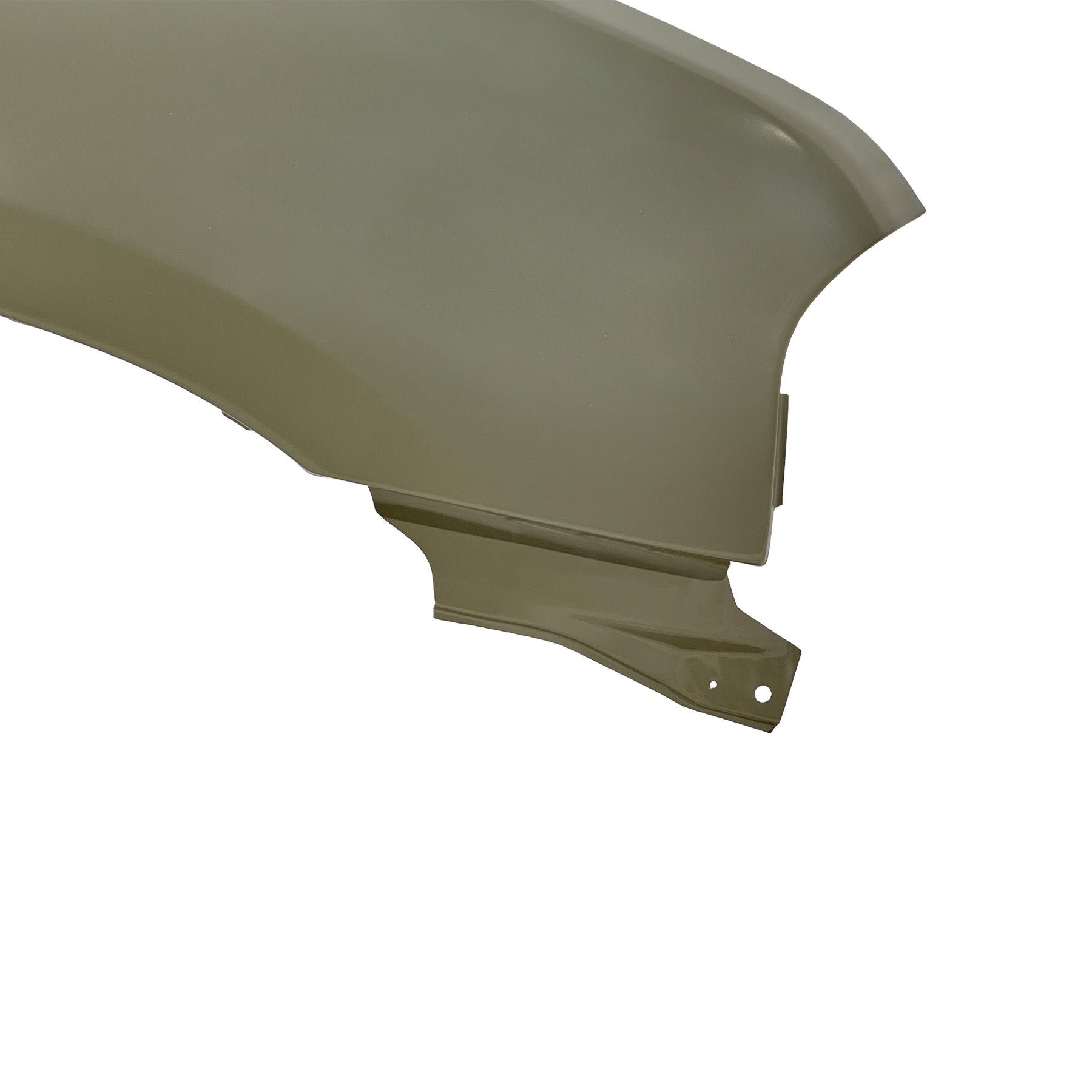 REPLACEMENT FRONT FENDER RH WITH SIDE LAMP HOLES WITHOUT WHEEL HOLES, FOR NISSAN D23, (STEEL)