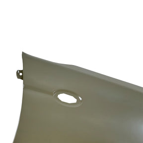 REPLACEMENT FRONT FENDER RH WITH SIDE LAMP HOLES WITHOUT WHEEL HOLES, FOR NISSAN D23, (STEEL)