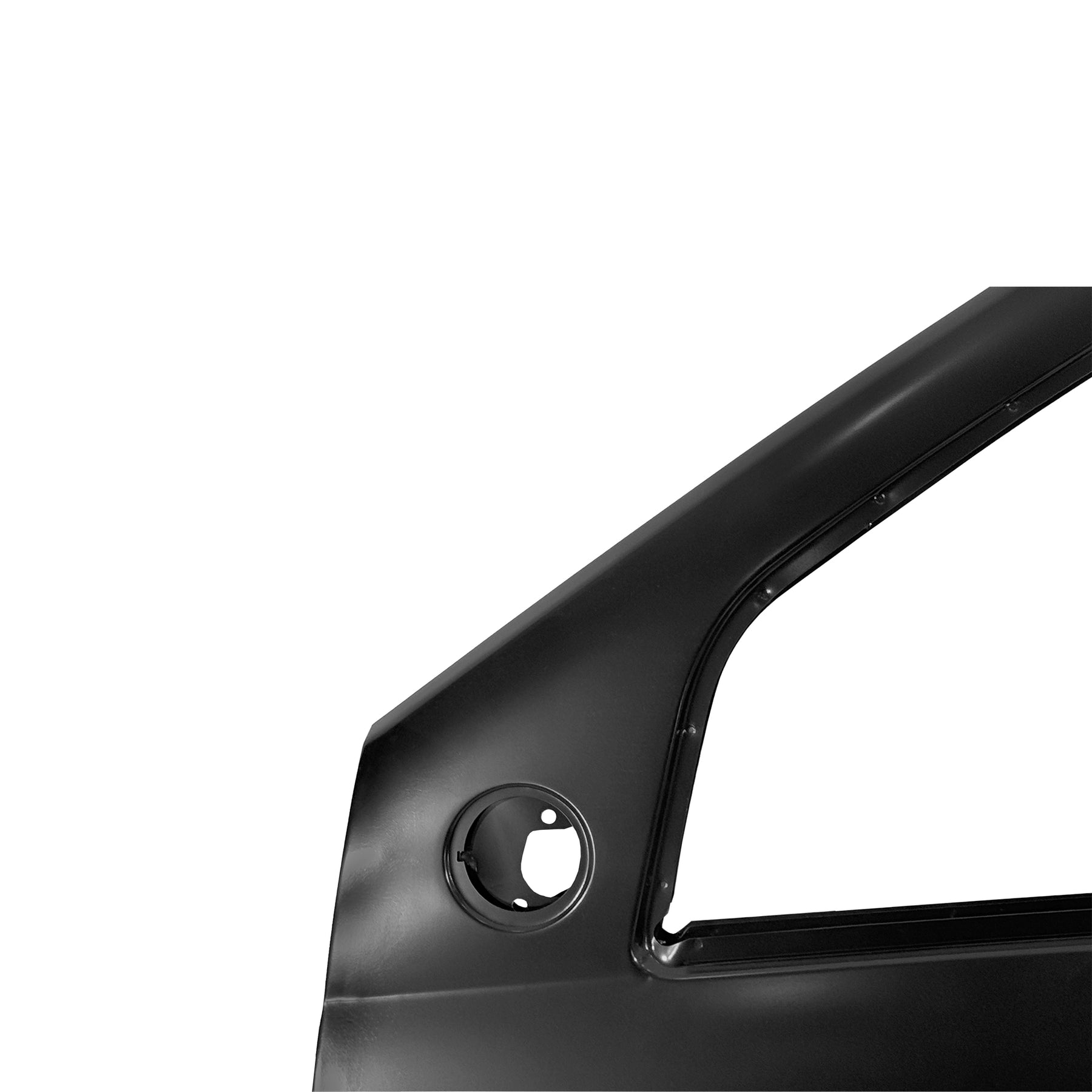 REPLACEMENT FRONT DOOR W MOULDING LH, 2004-2012, FOR RENAULT LOGAN, 801016598R, (STEEL)