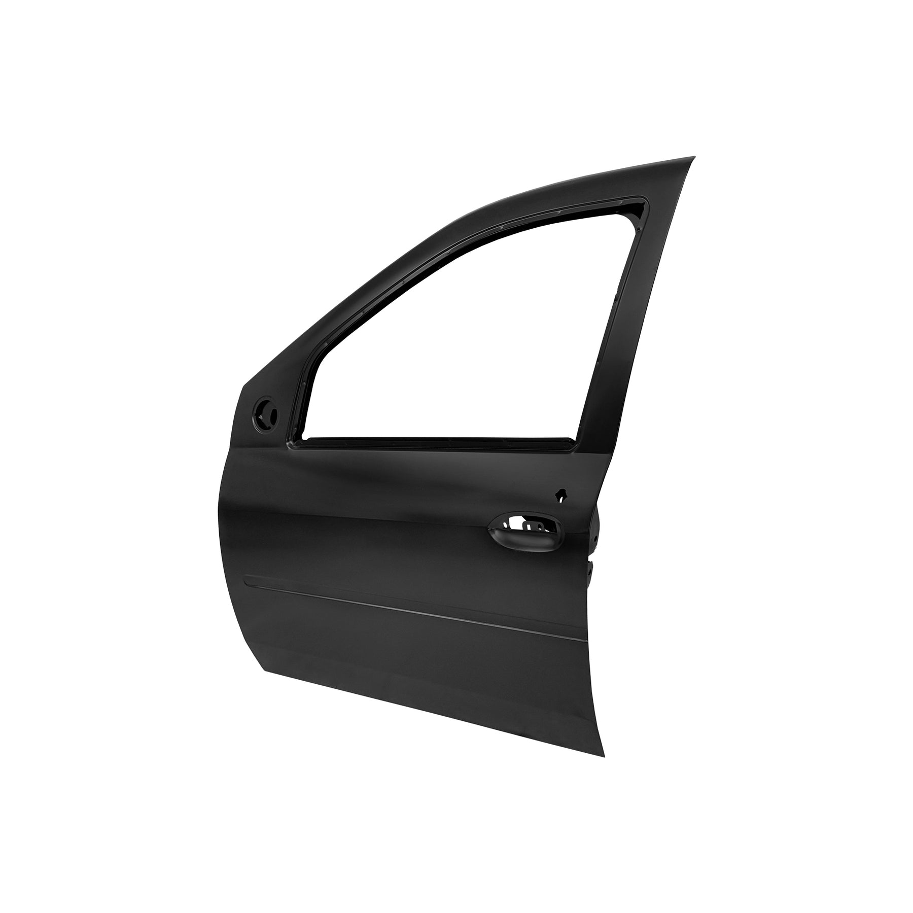 REPLACEMENT FRONT DOOR W/O MOULDING LH, 2004-2012, FOR RENAULT LOGAN, (STEEL)
