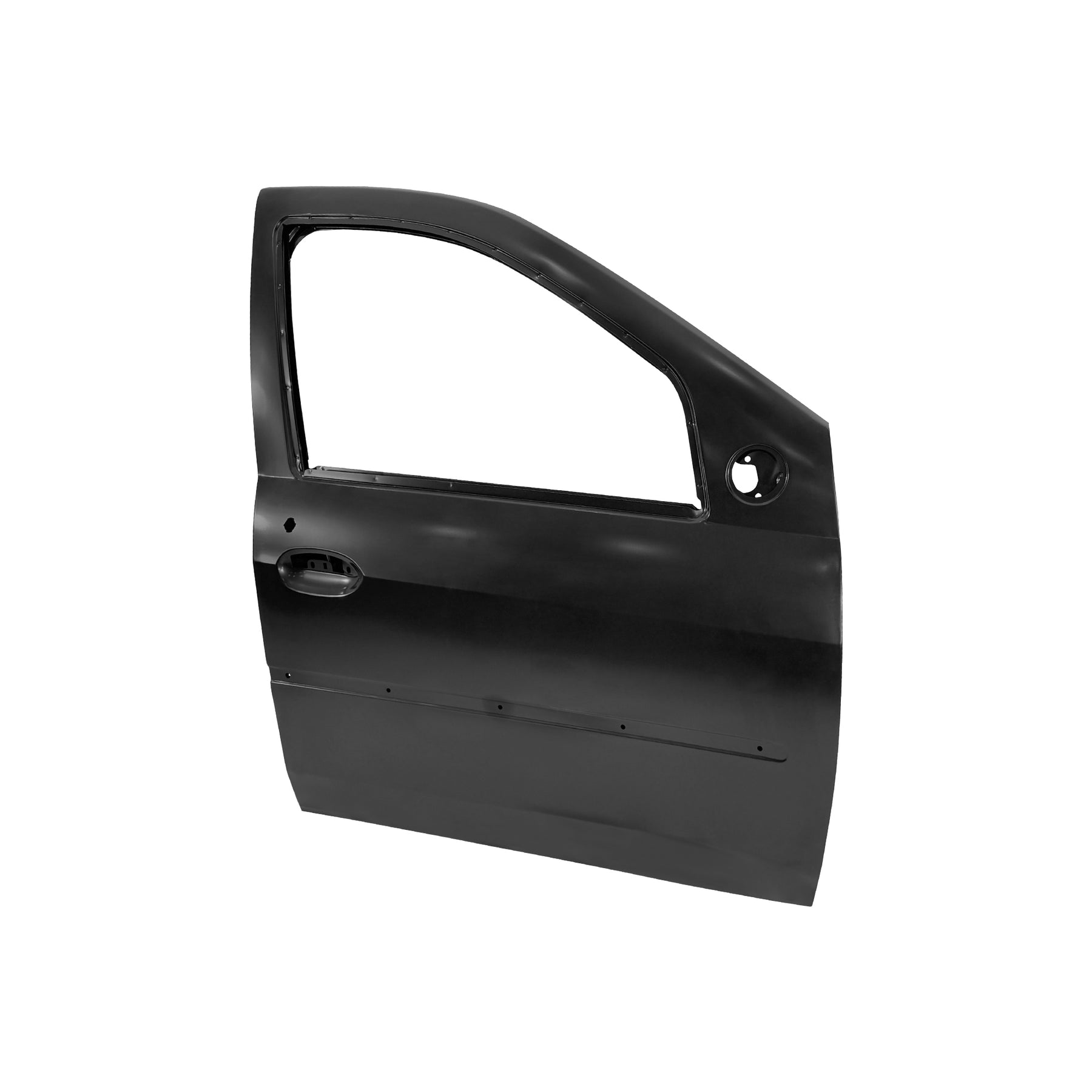 REPLACEMENT FRONT DOOR W MOULDING RH, 2004-2012, FOR RENAULT LOGAN, 801016598R, (STEEL)