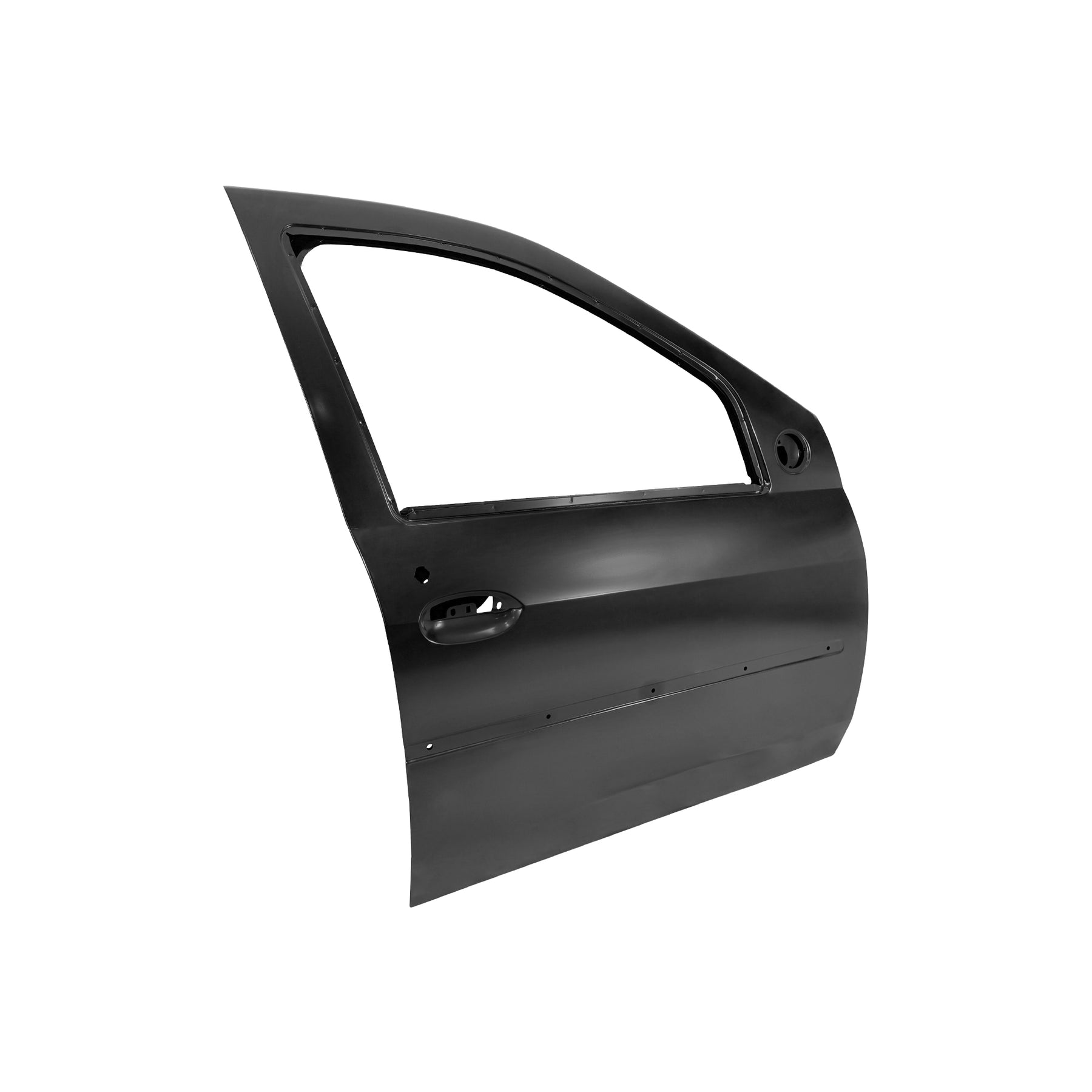 REPLACEMENT FRONT DOOR W MOULDING RH, 2004-2012, FOR RENAULT LOGAN, 801016598R, (STEEL)