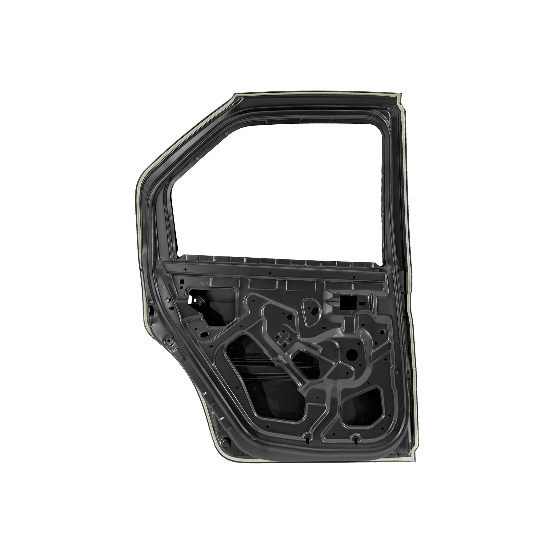 REPLACEMENT REAR DOOR W/O MOULDING LH, 2004-2012, FOR RENAULT LOGAN, (STEEL)