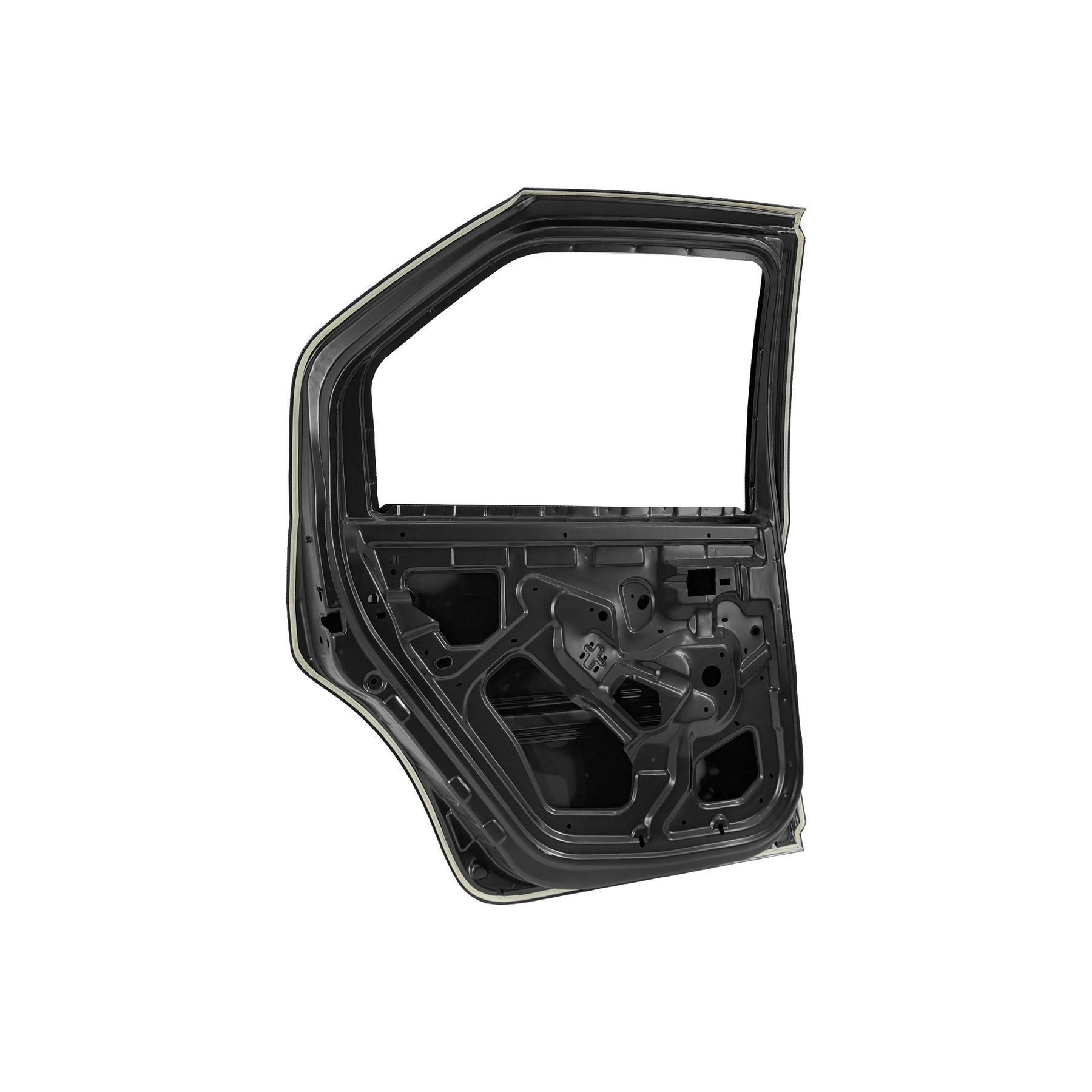 REPLACEMENT REAR DOOR W/O MOULDING LH, 2004-2012, FOR RENAULT LOGAN, (STEEL)
