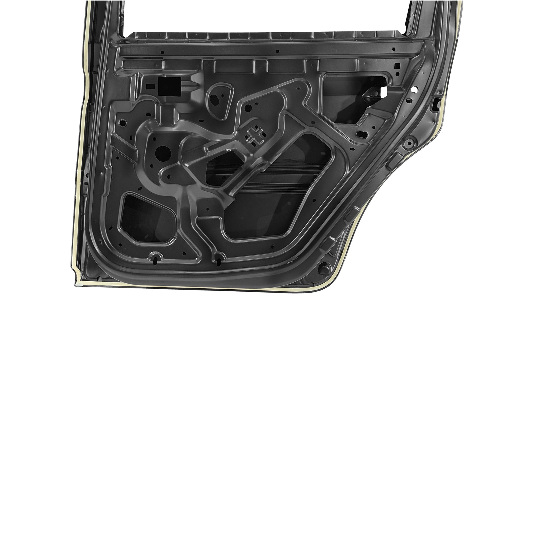 REPLACEMENT REAR DOOR W/O MOULDING RH, 2004-2012, FOR RENAULT LOGAN, (STEEL)