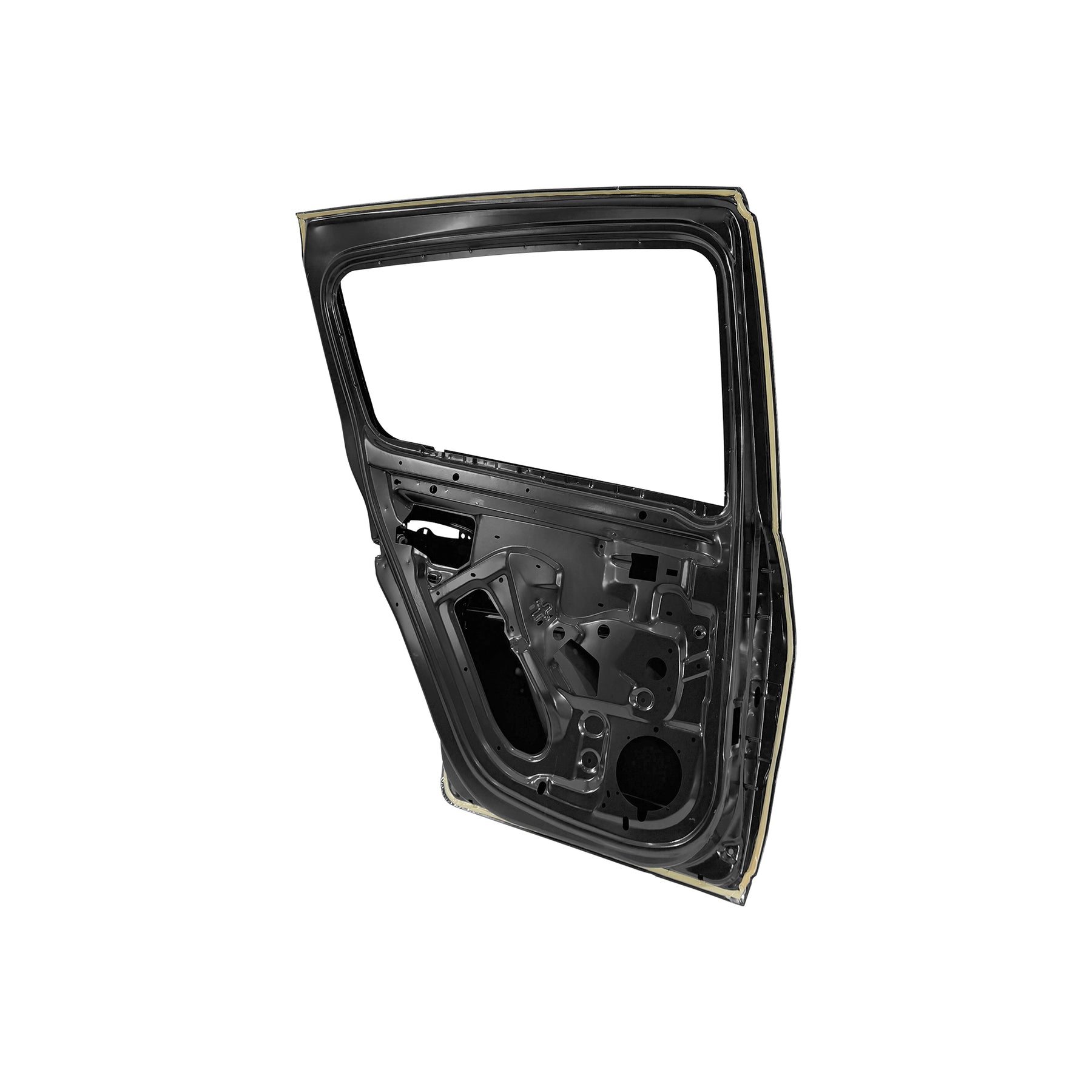 REPLACEMENT REAR DOOR LH WITH PROTECTOR HOLE, 2009, FOR DACIA SANDERO, 821018232R, (STEEL)