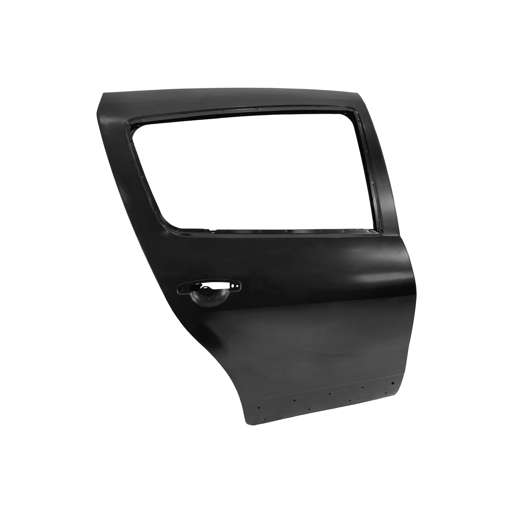 REPLACEMENT REAR DOOR RH WITH PROTECTOR HOLE, 2009, FOR DACIA SANDERO, 821006948R, (STEEL)